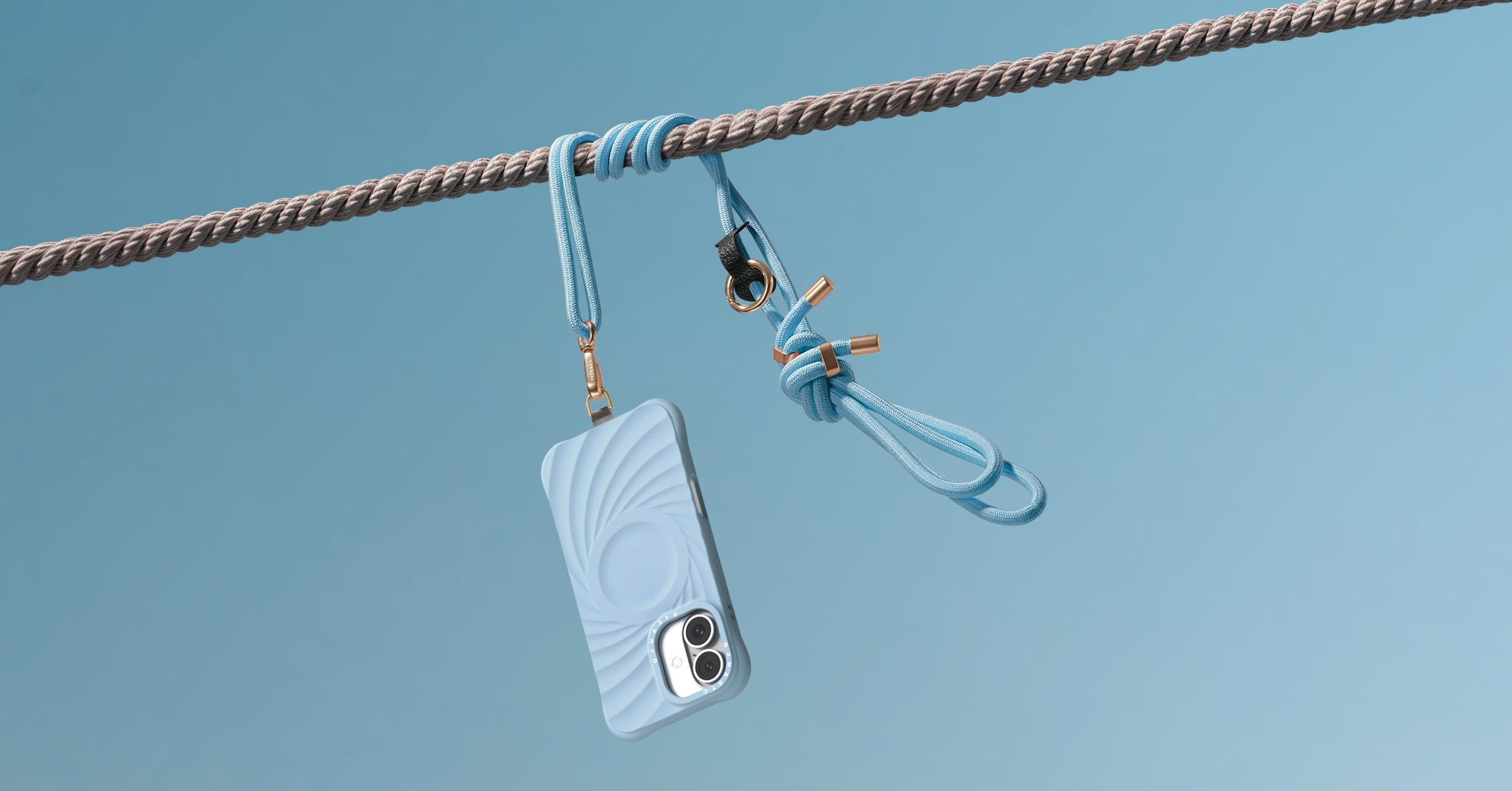 Premium adjustable woven lanyard for phone case, an essential iphone accessory for a hands-free lifestyle.