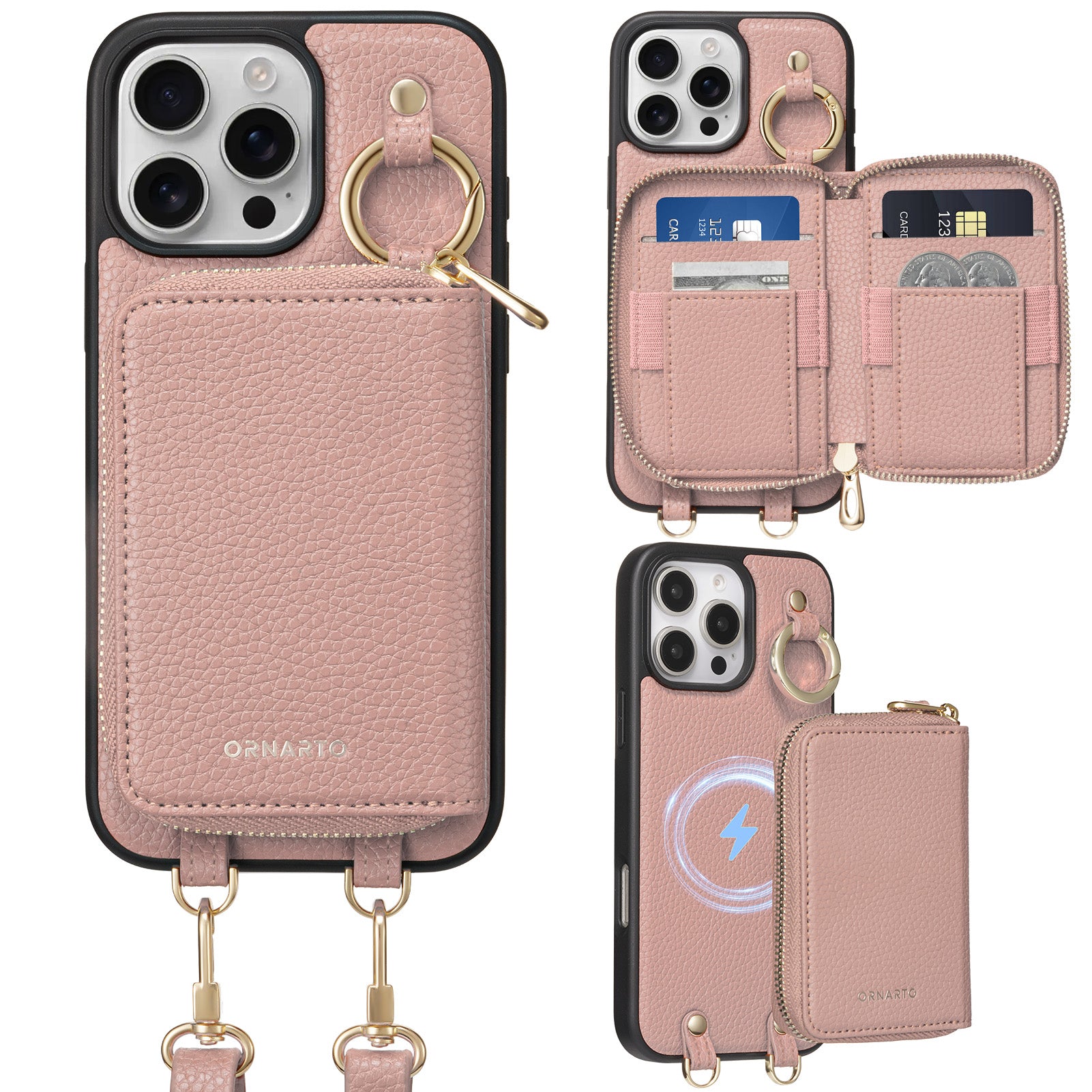 Magnetic Detachable Wallet Case for iPhone 16 Pro / Pro Max