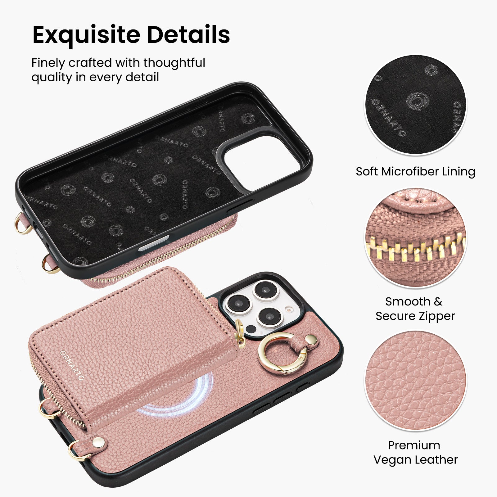 Magnetic Detachable Wallet Case for iPhone 16 Pro / Pro Max