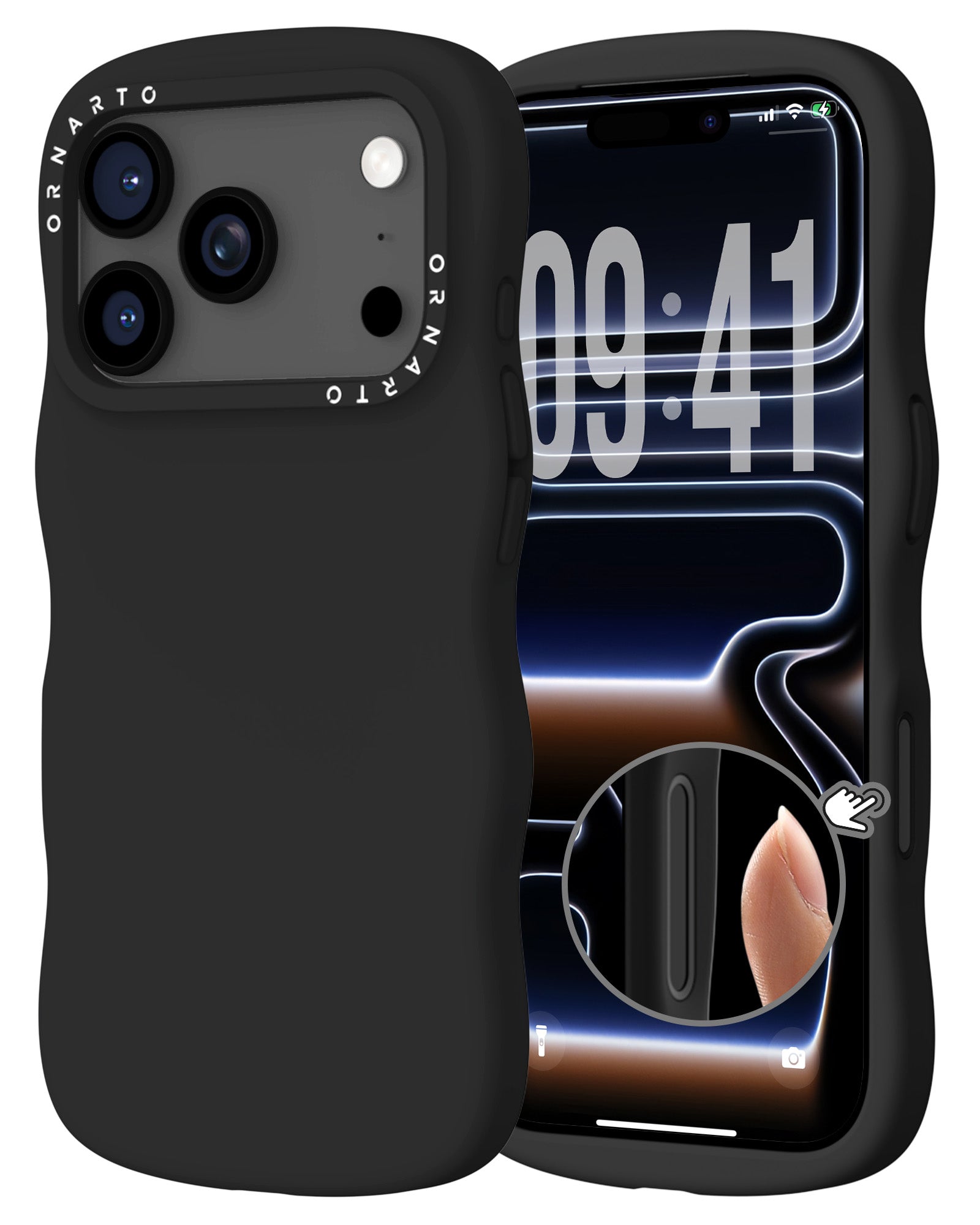 Wavy Liquid Silicone for iPhone 17 Series