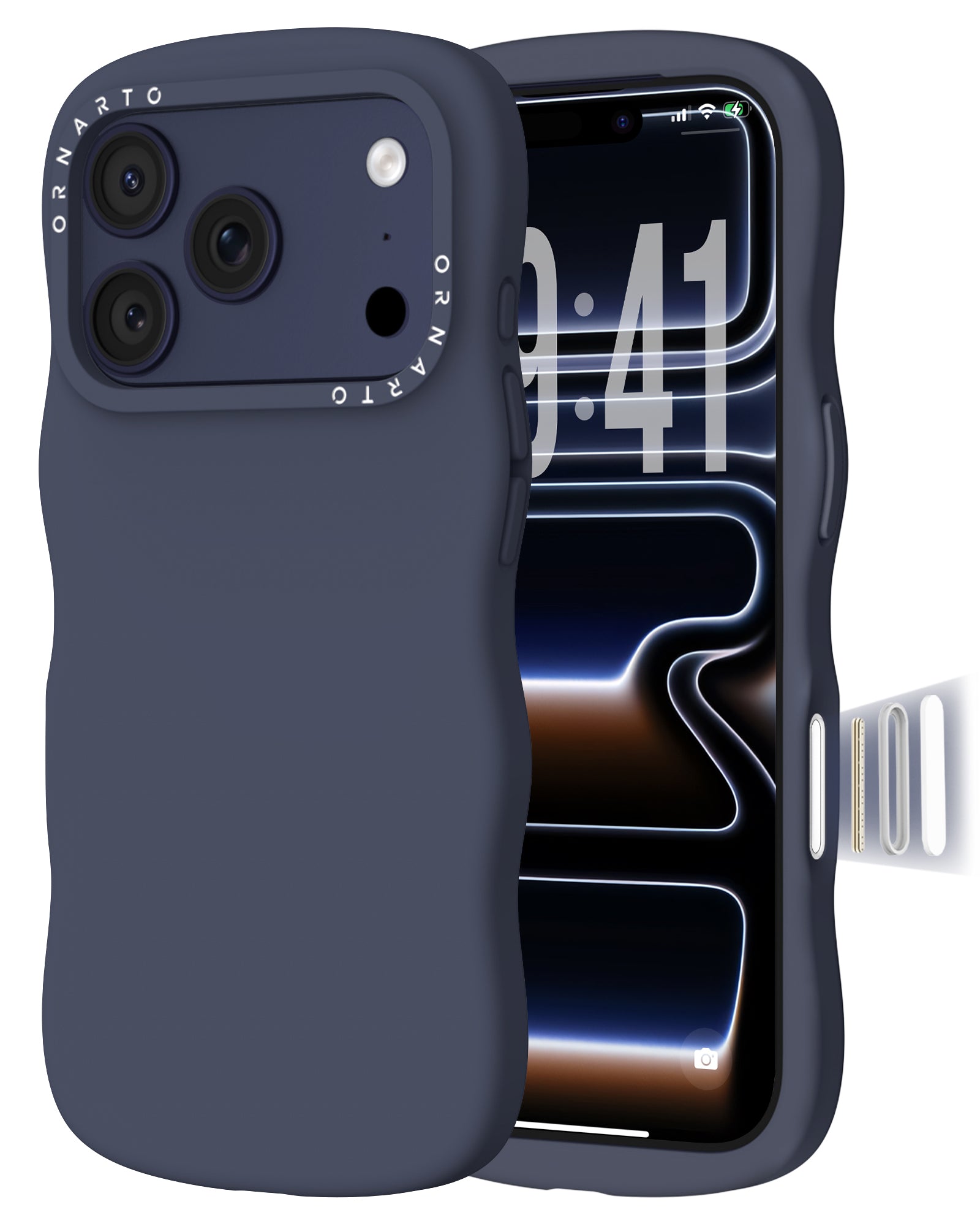 Wavy Liquid Silicone for iPhone 17 Series