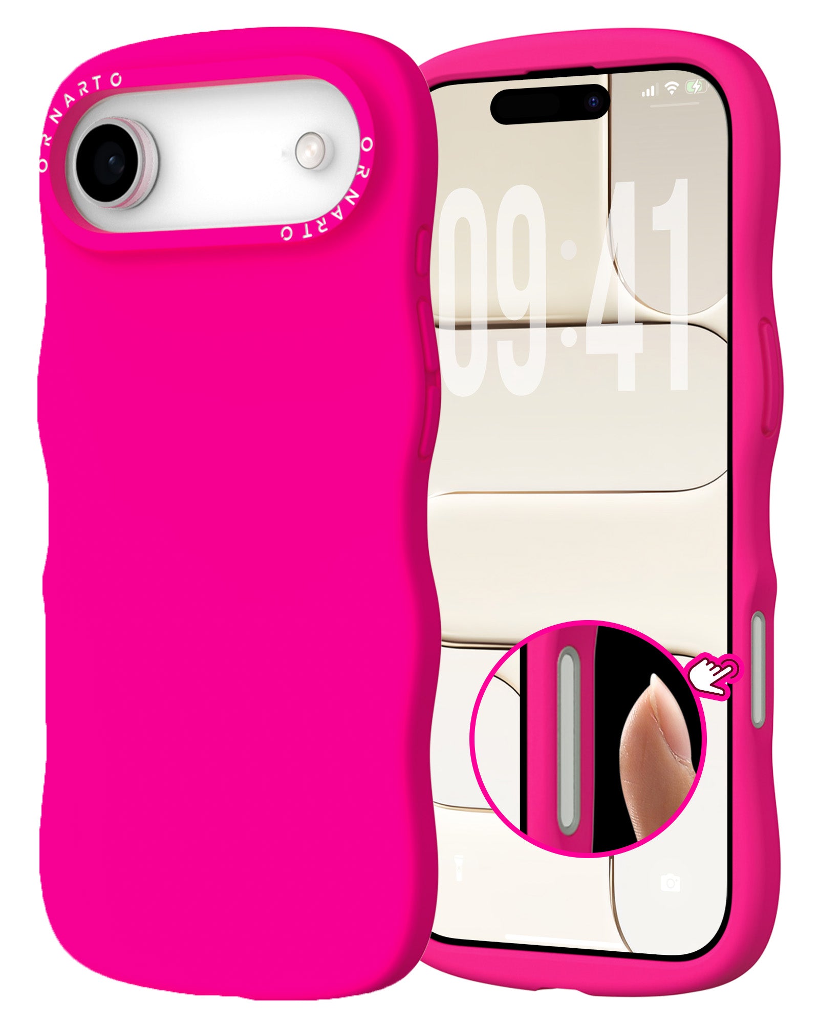 Wavy Liquid Silicone for iPhone 17 Series