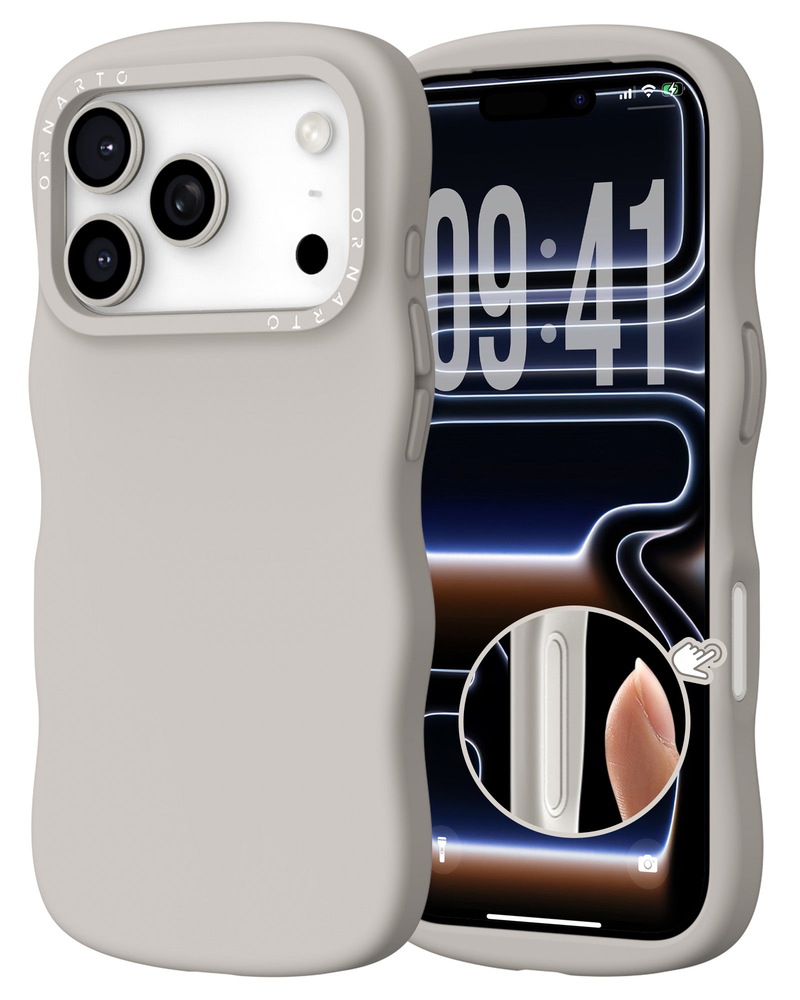 Wavy Liquid Silicone for iPhone 17 Series