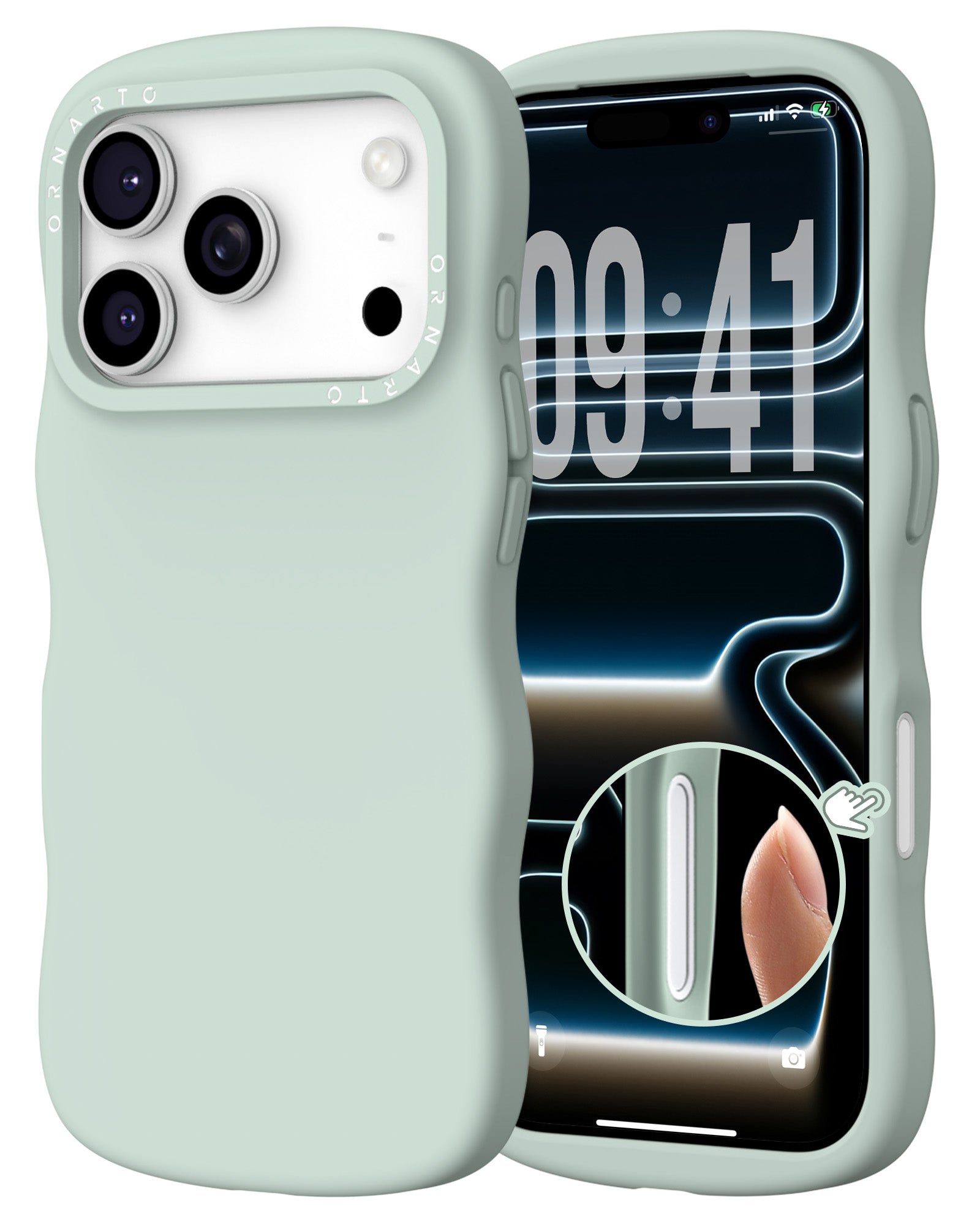 Wavy Liquid Silicone for iPhone 17 Series
