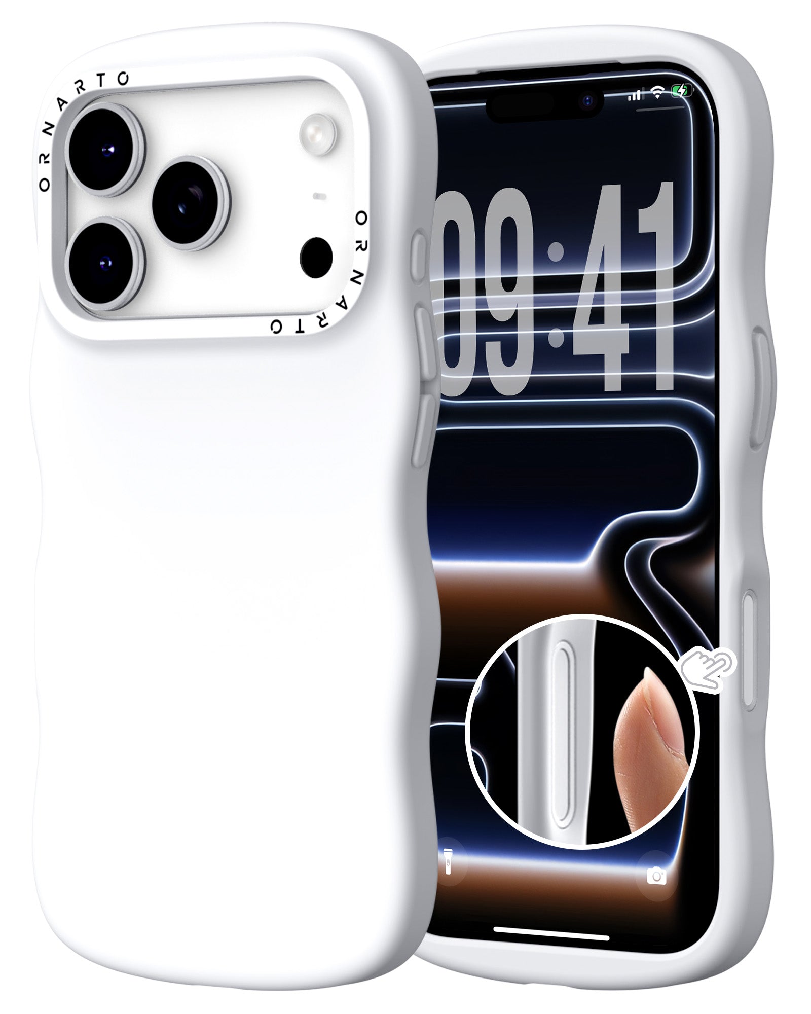 Wavy Liquid Silicone for iPhone 17 Series