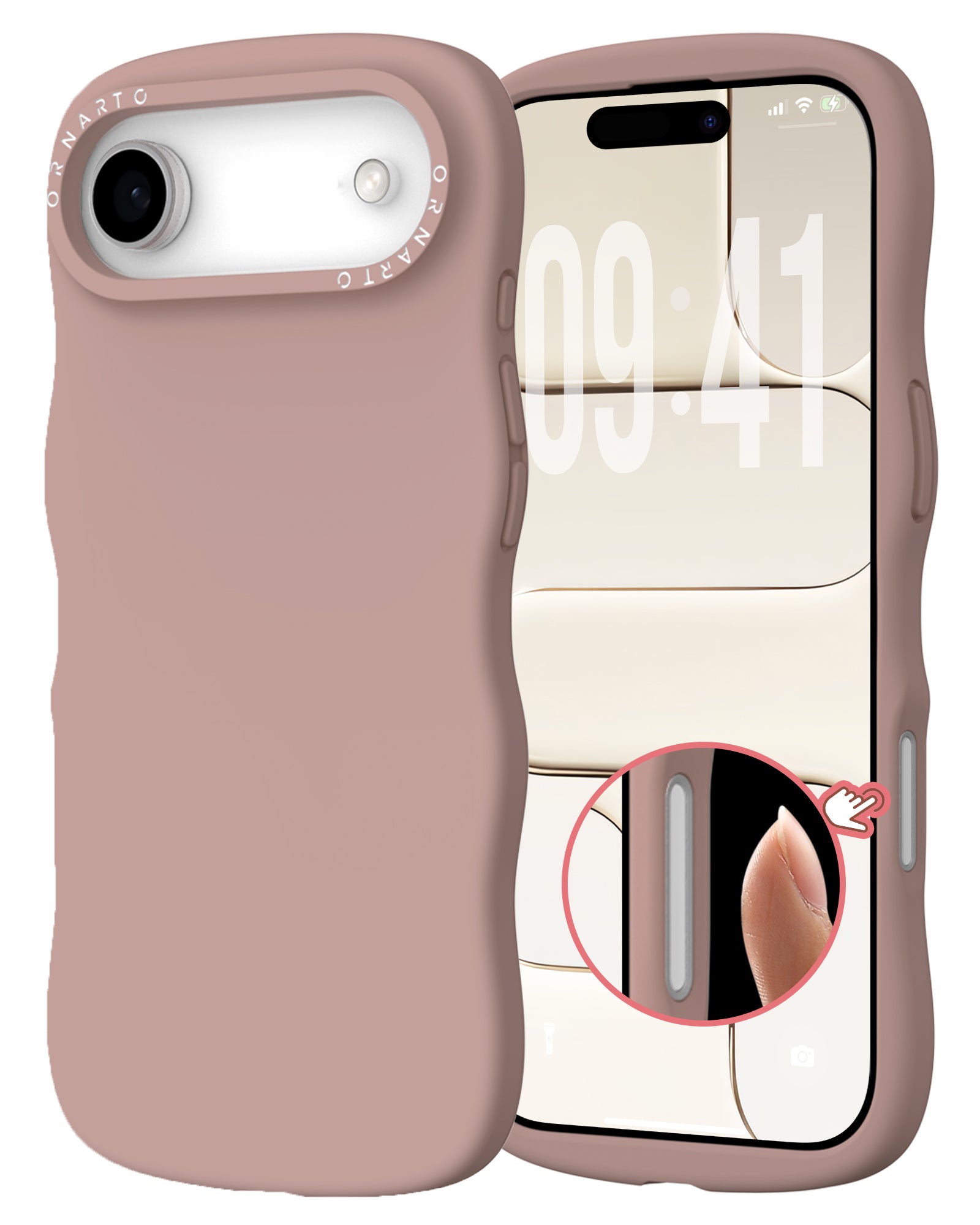 Wavy Liquid Silicone for iPhone 17 Series