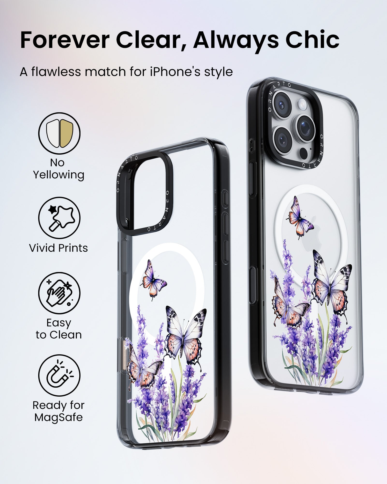 Patterned Clear Cases for iPhone 16 Pro / Pro Max