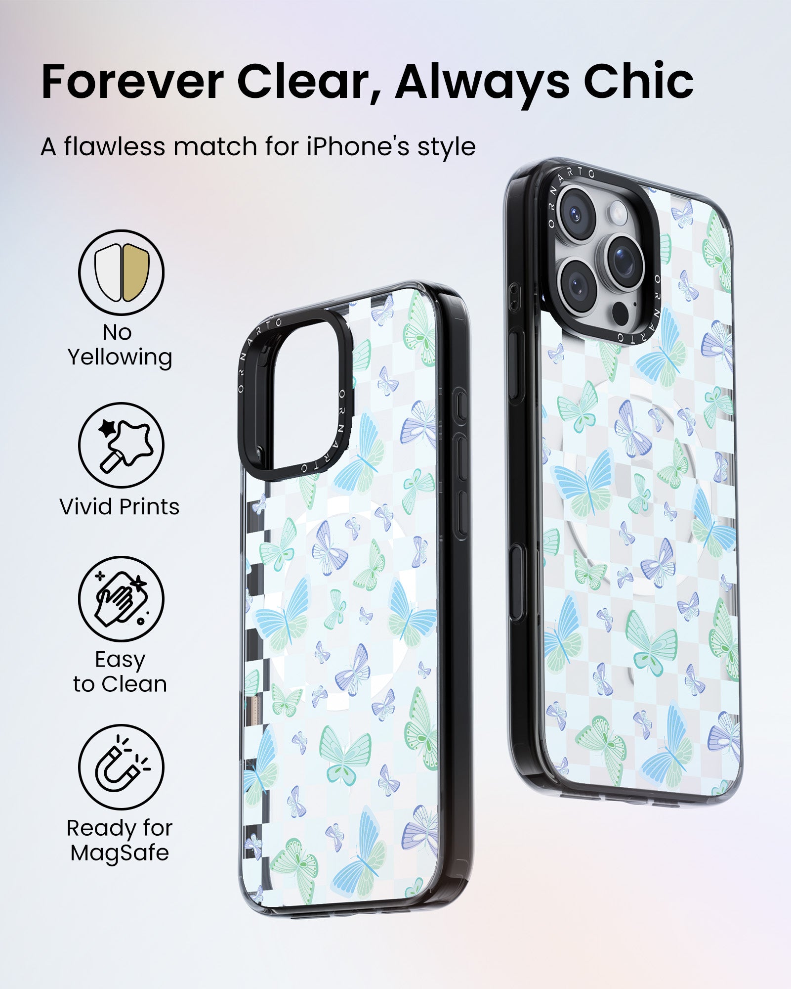 Patterned Clear Cases for iPhone 16 Pro / Pro Max