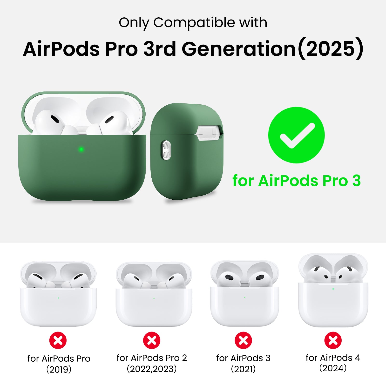 Liquid Silicone AirPods Pro 3 with Lanyard