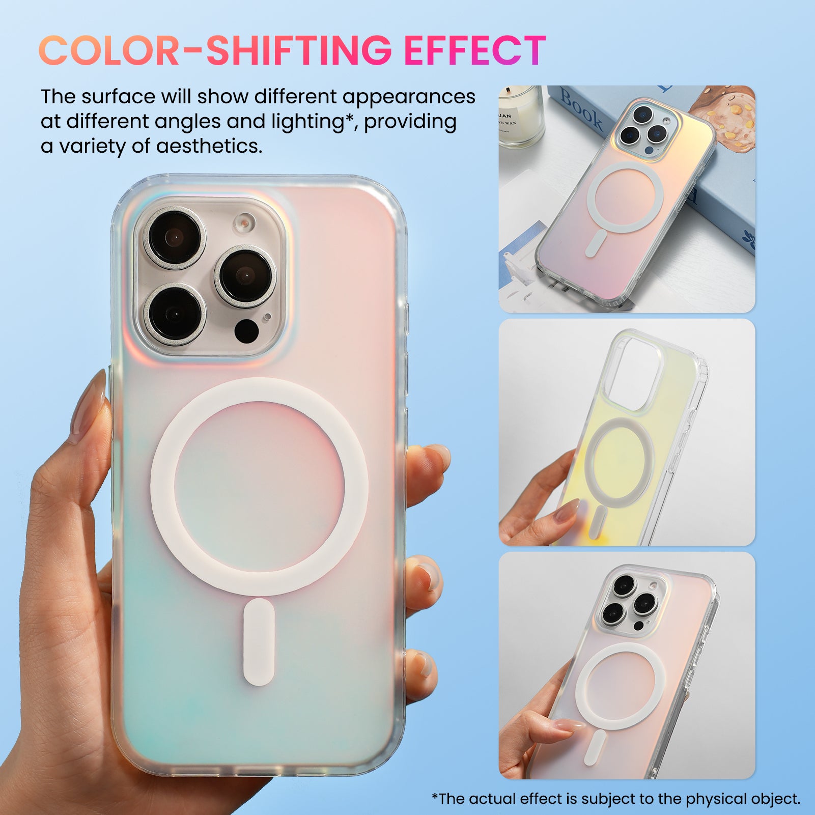 Hue for iPhone 16 Series, Fluorescent Gradient, Compatible with Magsafe