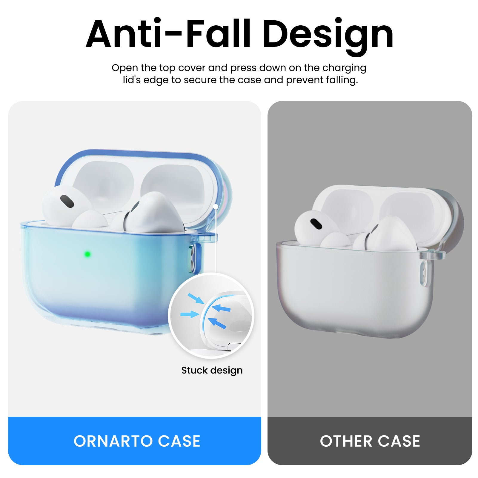 Iridescent AirPods Pro 2 with Lanyard