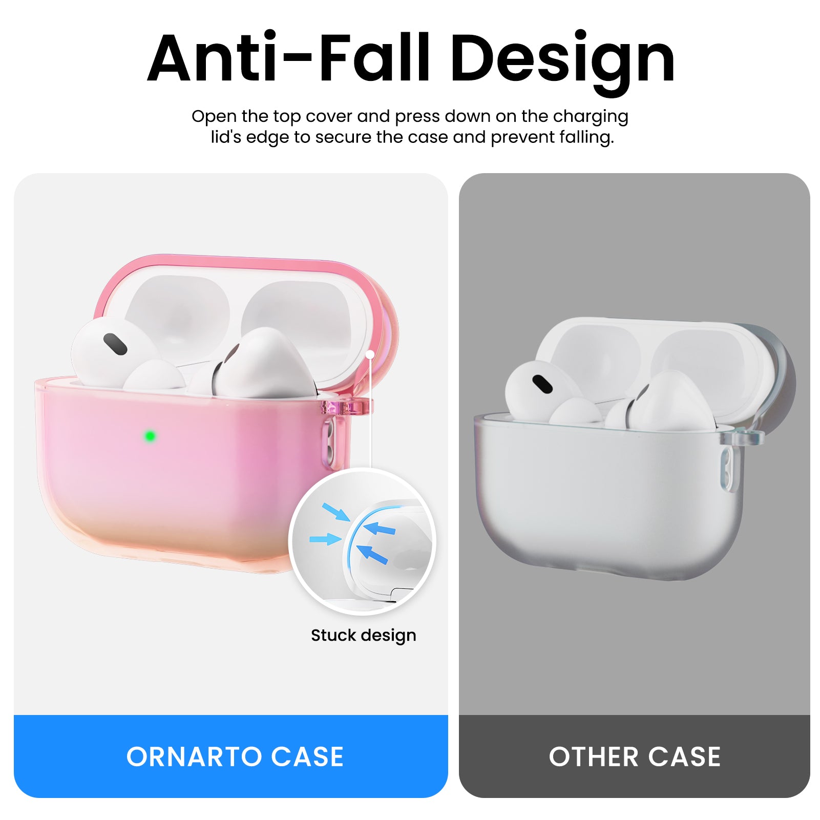 Iridescent AirPods Pro 2 with Lanyard