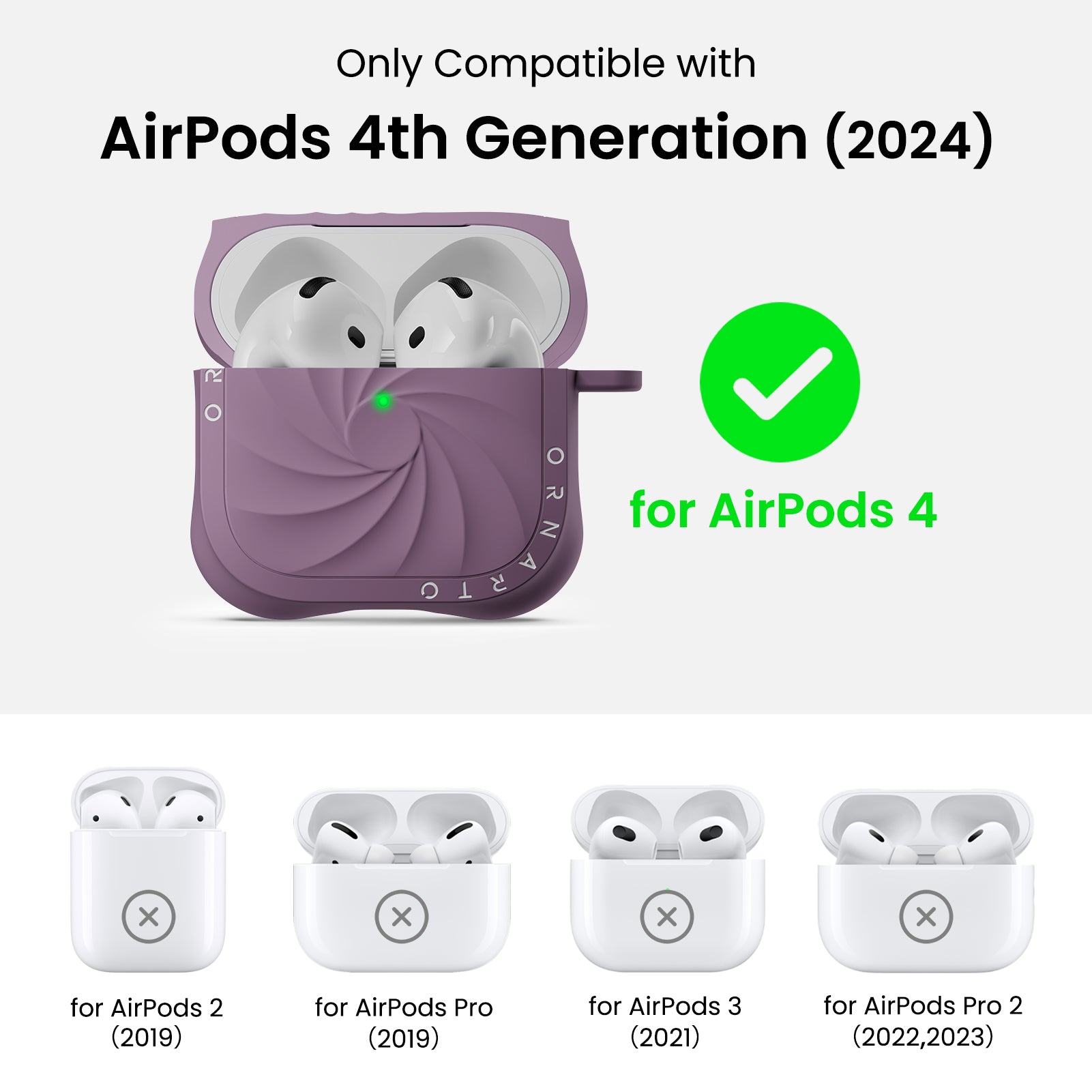 VORTUXE Liquid Silicone AirPods 4 Case