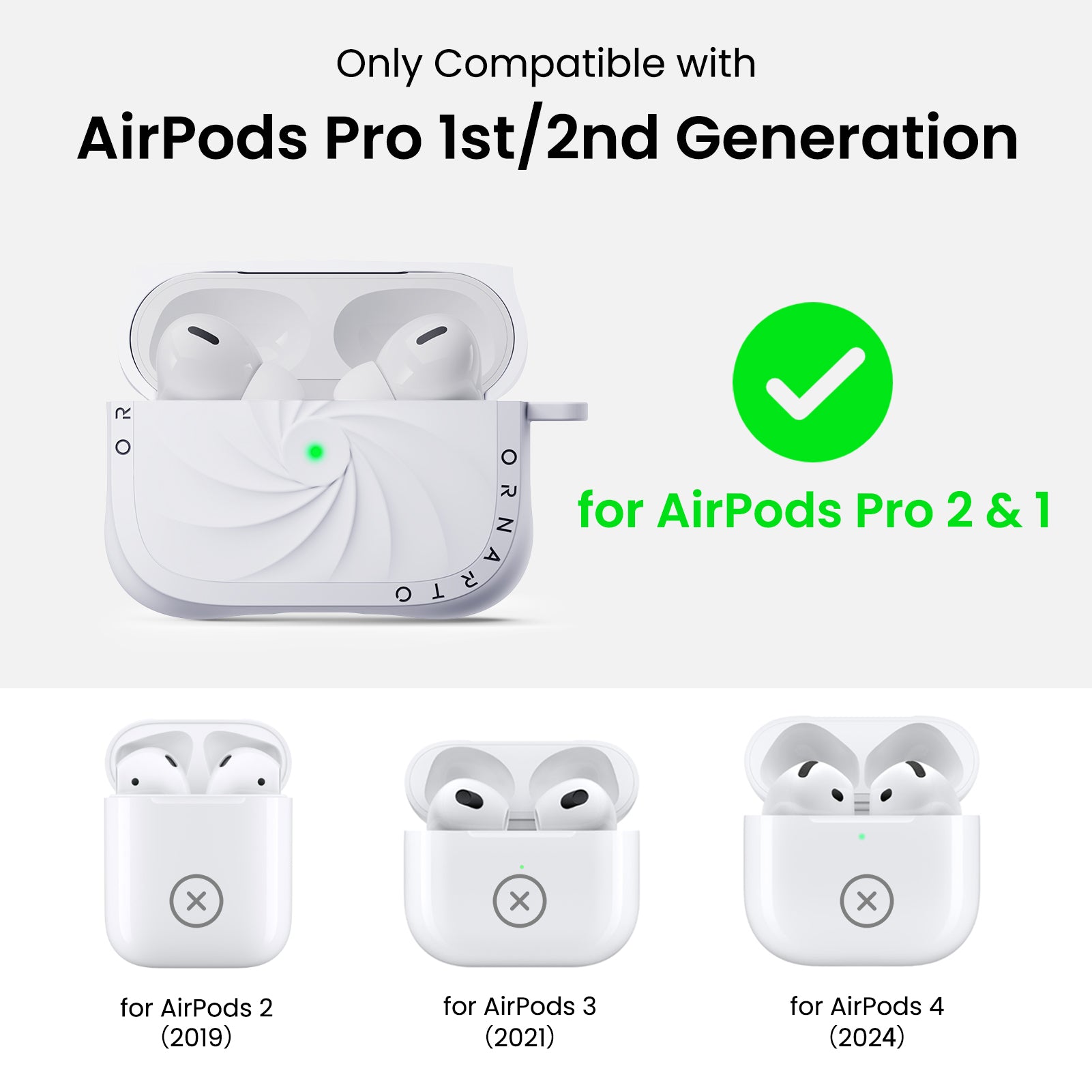 VORTUXE Liquid Silicone AirPods Pro 2 Case