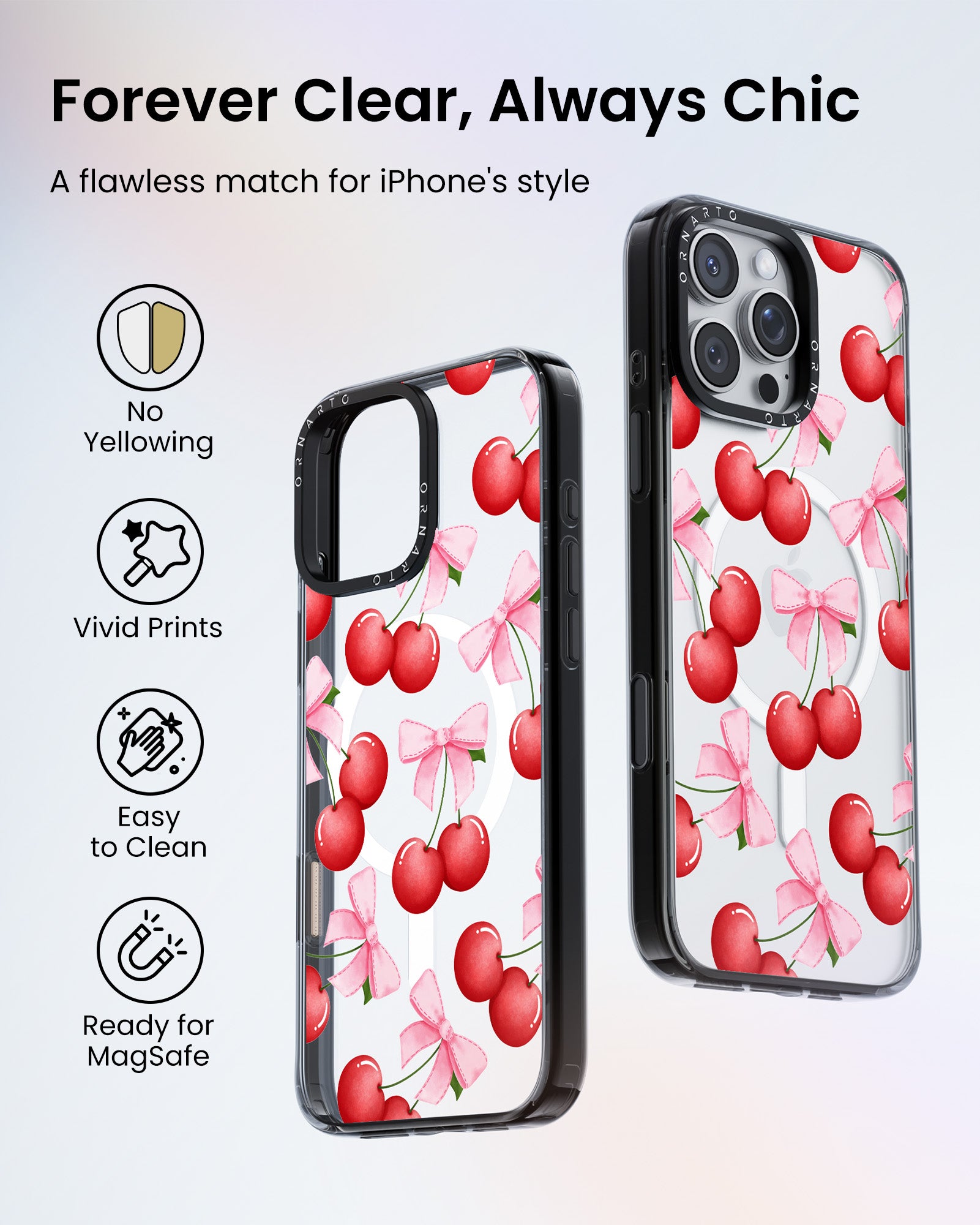 Patterned Clear Cases for iPhone 16 Pro / Pro Max