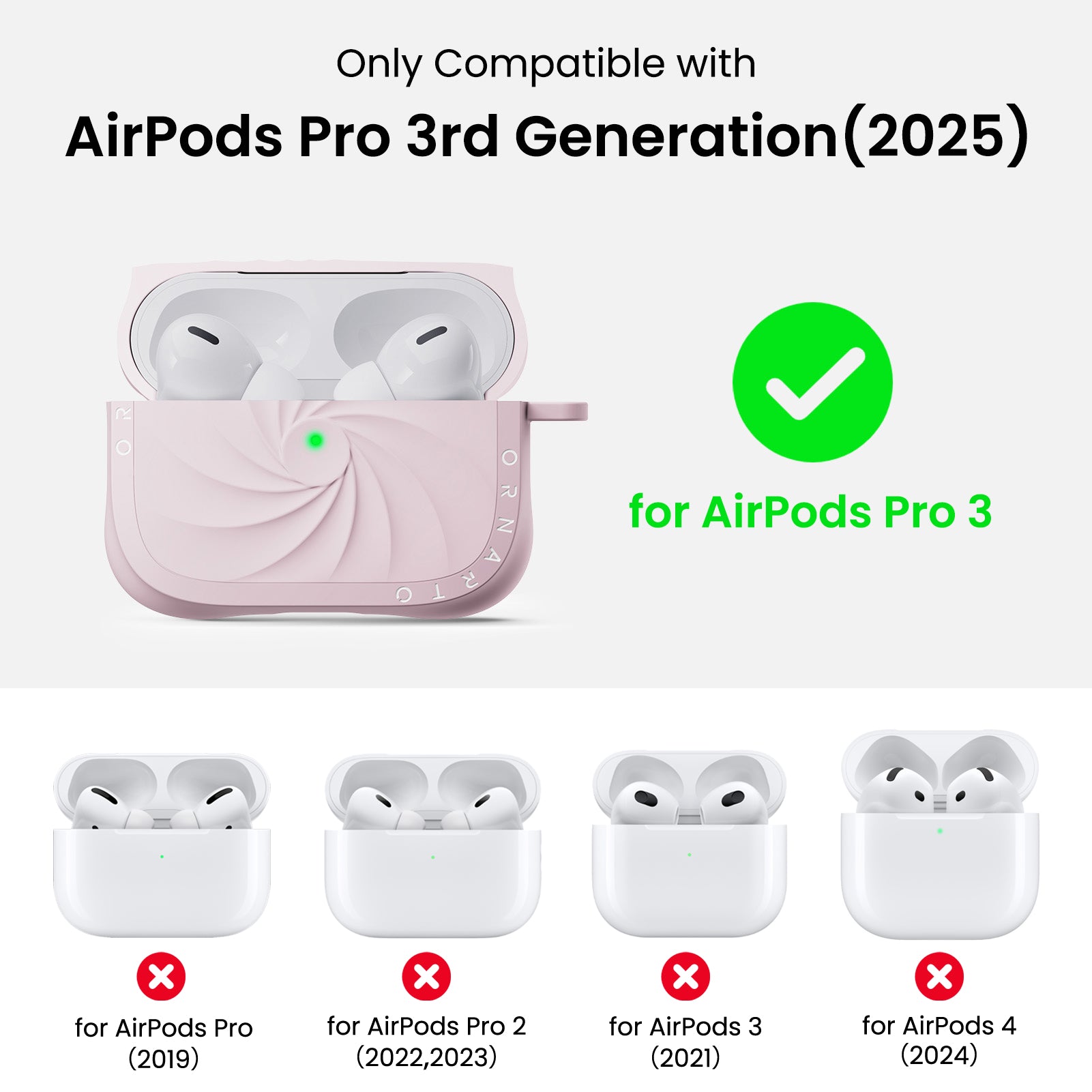 VORTUXE Liquid Silicone AirPods Pro 3 Case