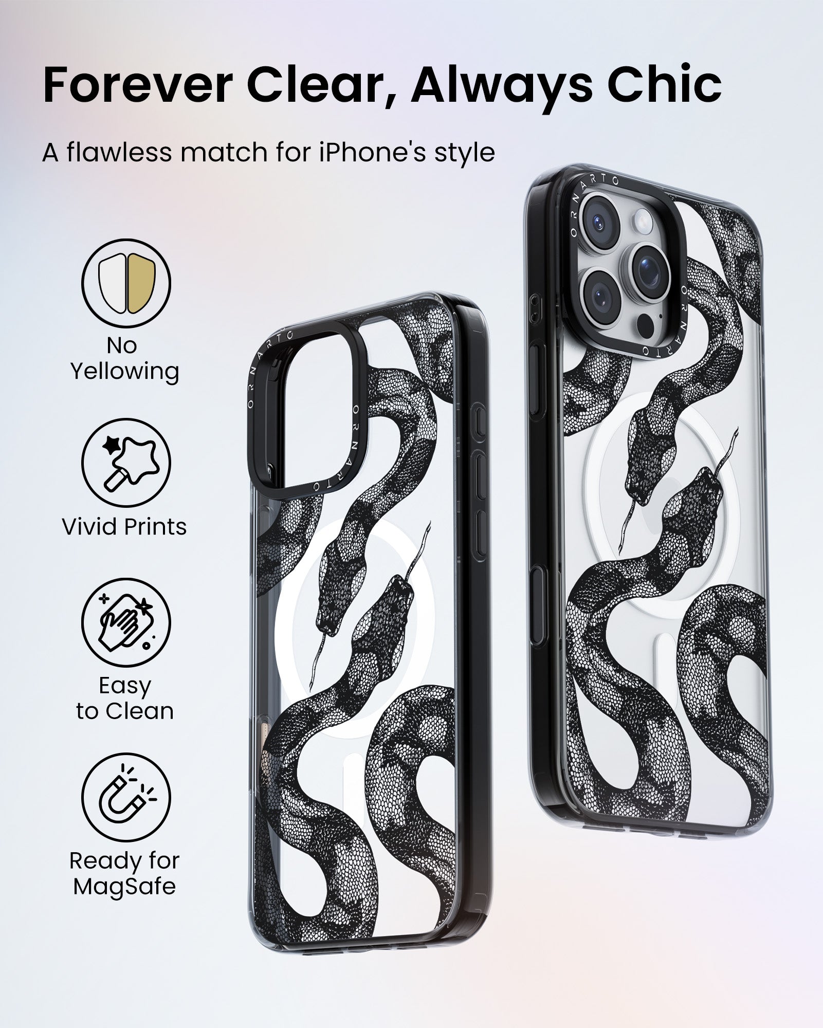 Patterned Clear Cases for iPhone 16 Pro / Pro Max