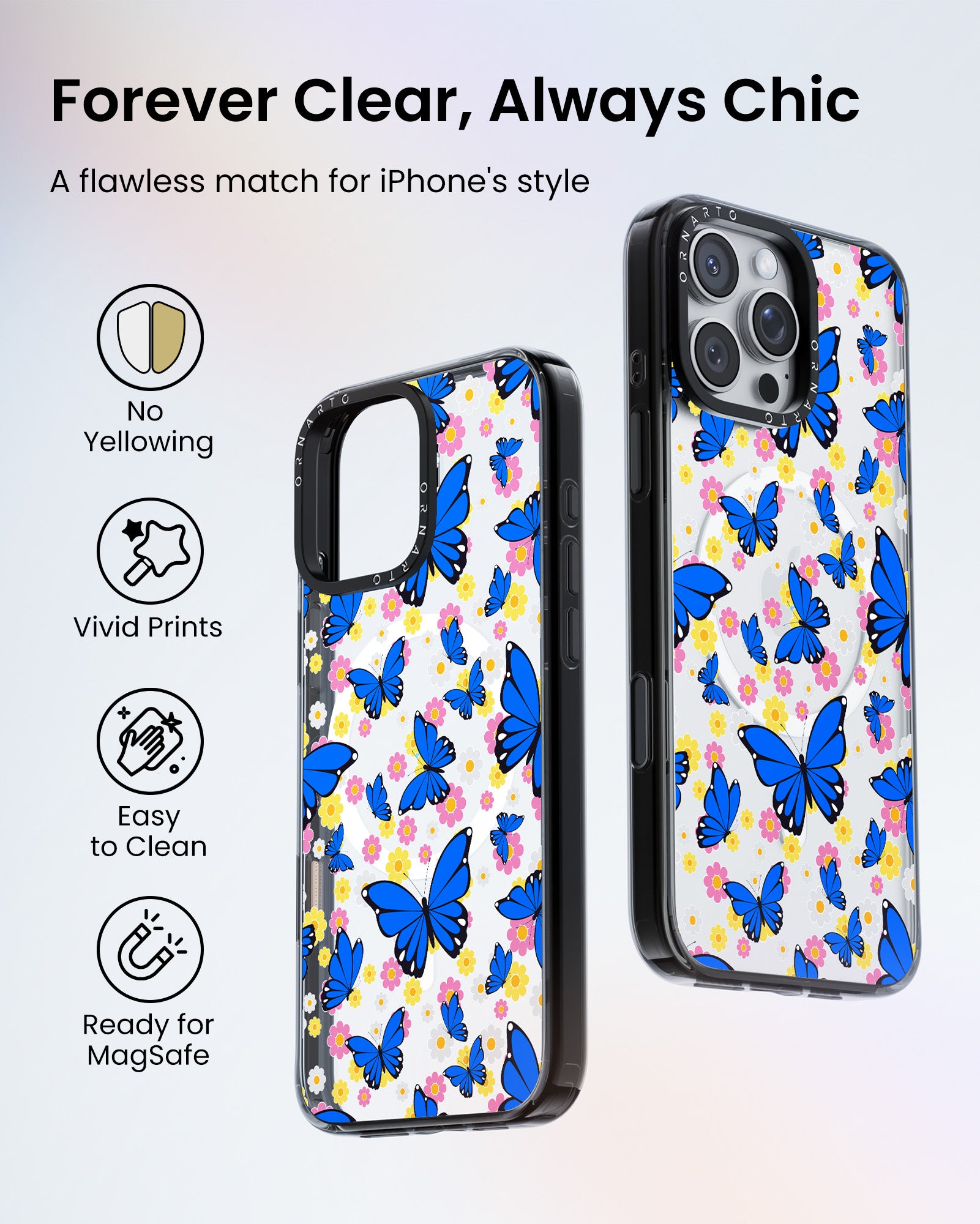 Patterned Clear Cases for iPhone 16 Pro / Pro Max