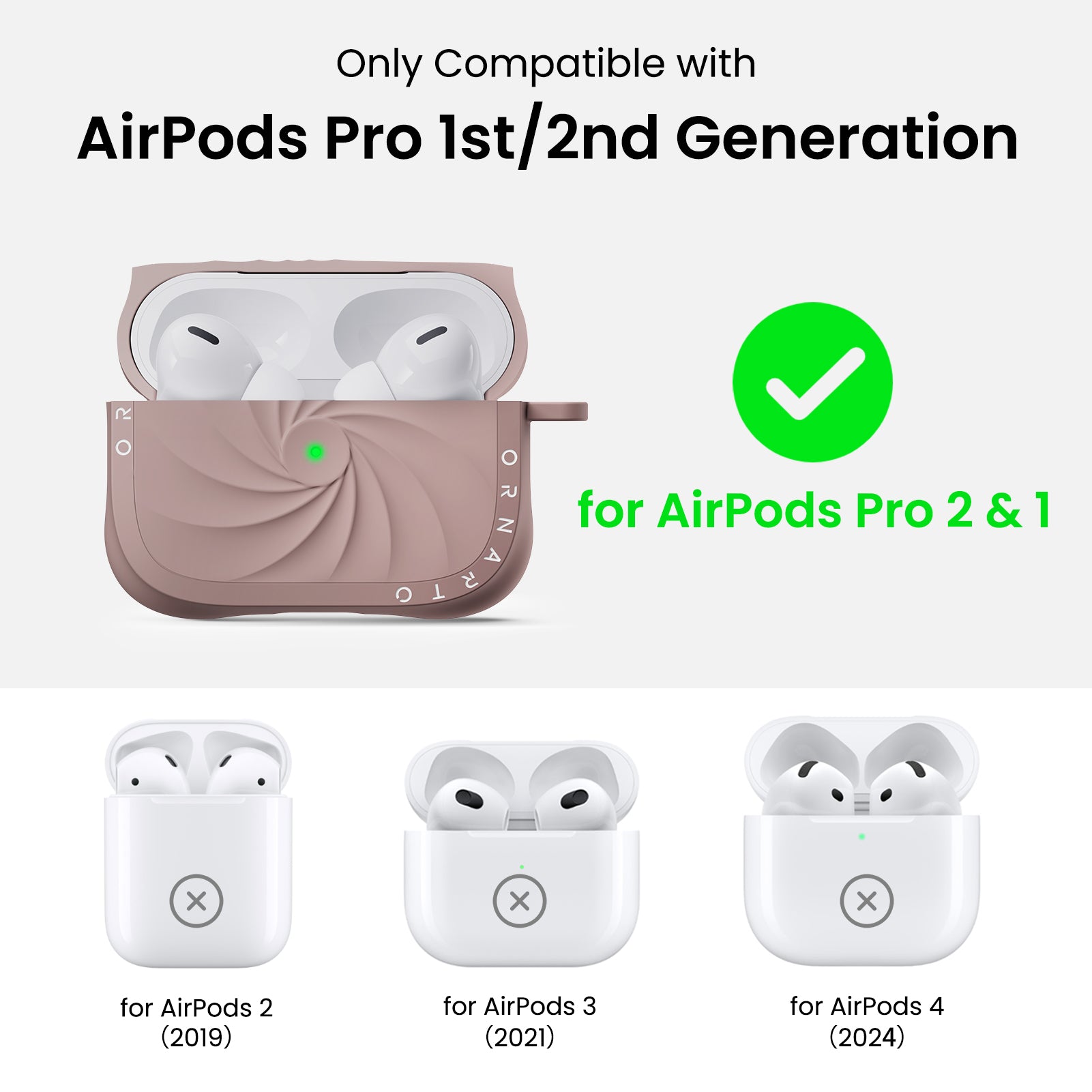 VORTUXE Liquid Silicone AirPods Pro 2 Case