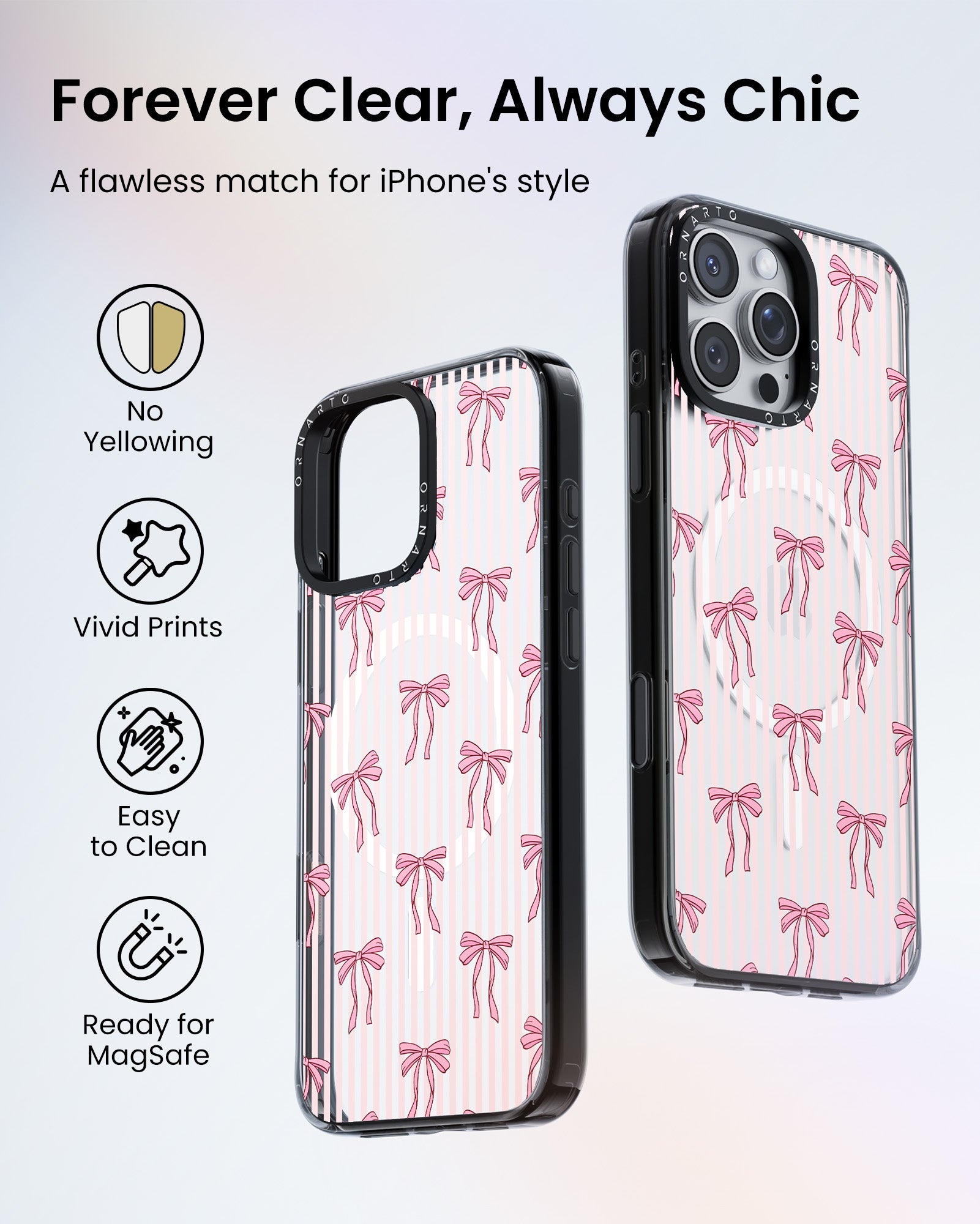 Patterned Clear Cases for iPhone 16 Pro / Pro Max