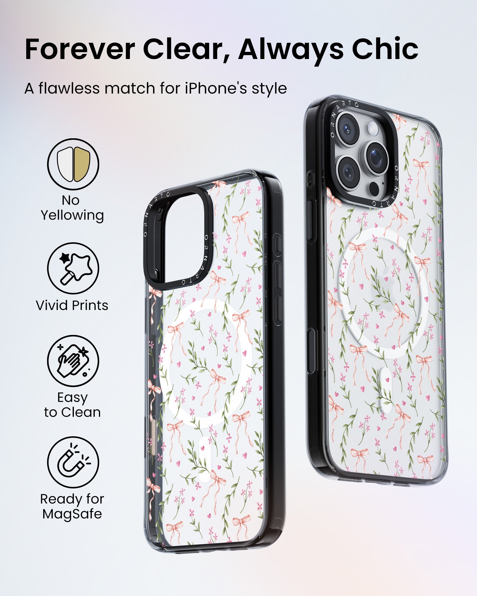Patterned Clear Cases for iPhone 16 Pro / Pro Max