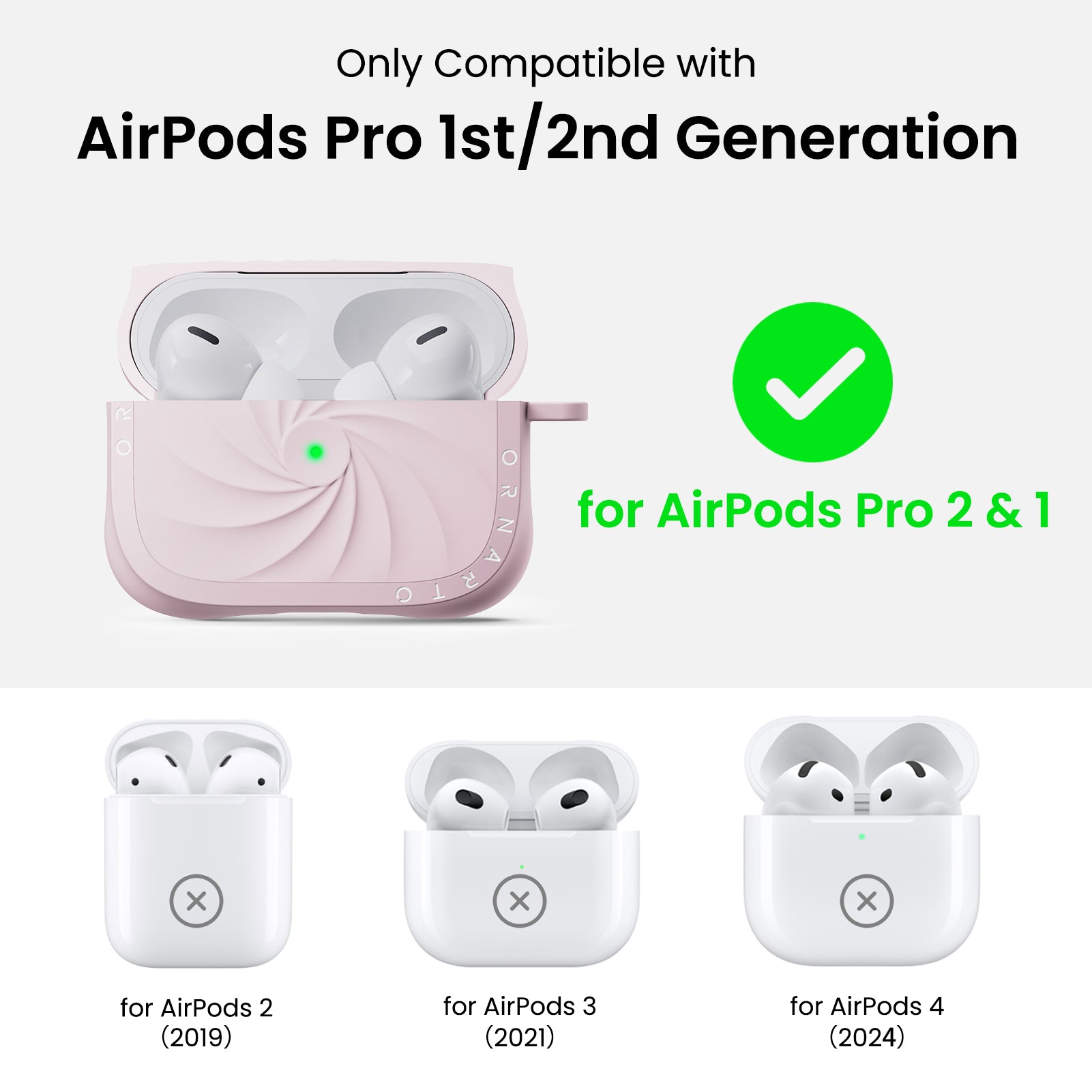 VORTUXE Liquid Silicone AirPods Pro 2 Case