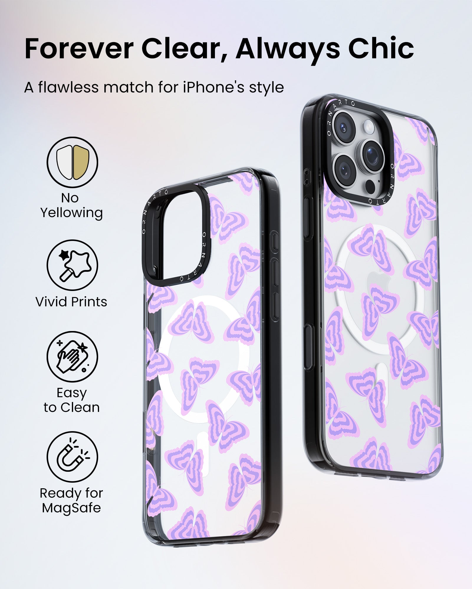Patterned Clear Cases for iPhone 16 Pro / Pro Max