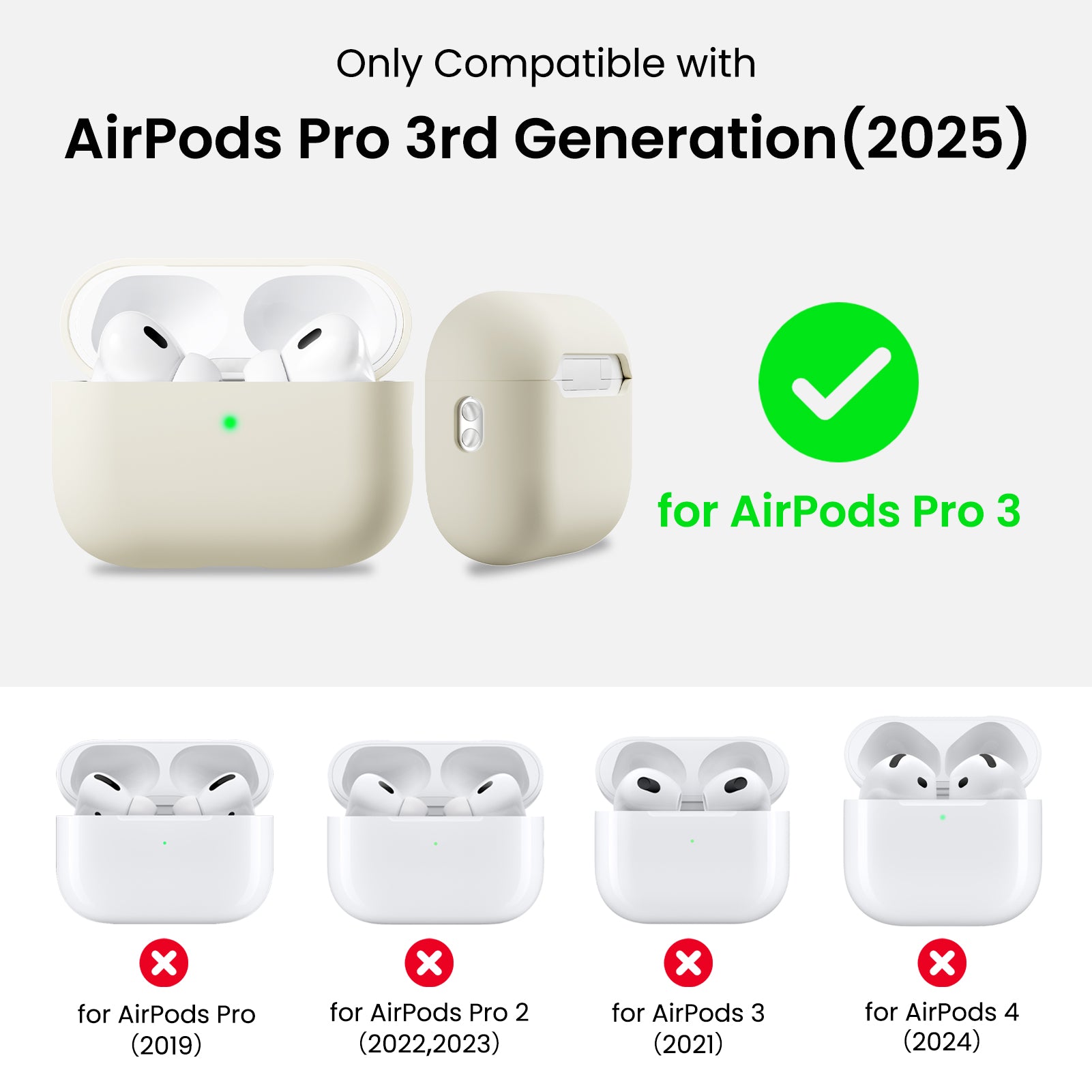 Liquid Silicone AirPods Pro 3 with Lanyard