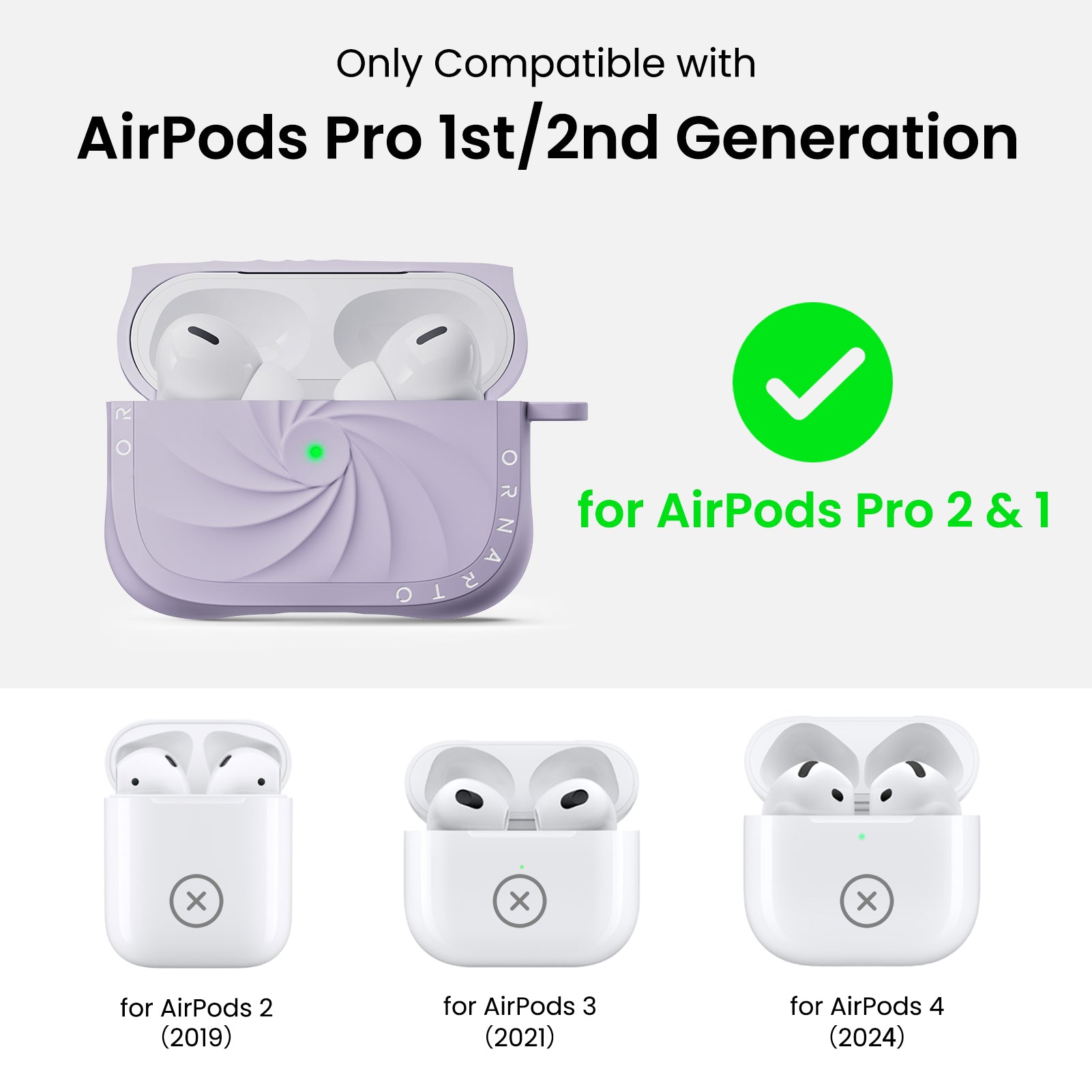 VORTUXE Liquid Silicone AirPods Pro 2 Case