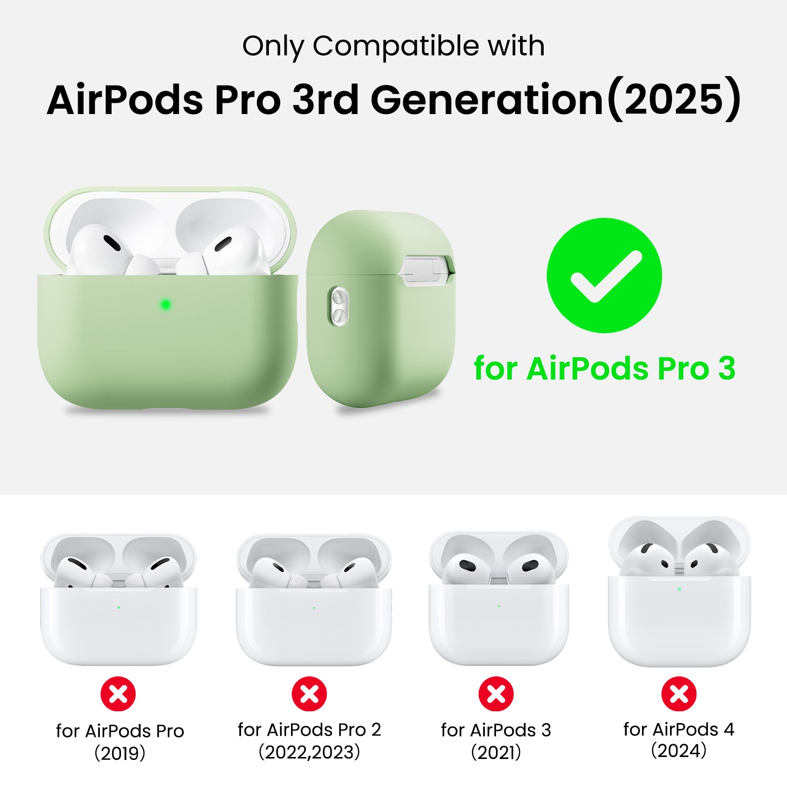Liquid Silicone AirPods Pro 3 with Lanyard