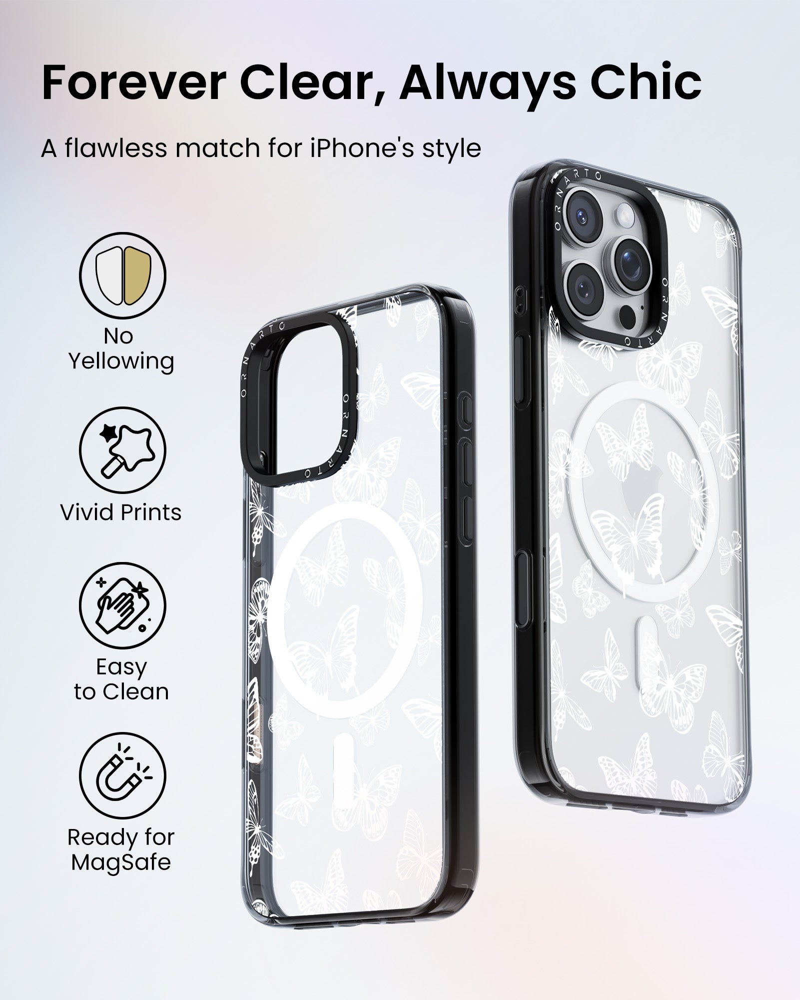 Patterned Clear Cases for iPhone 16 Pro / Pro Max