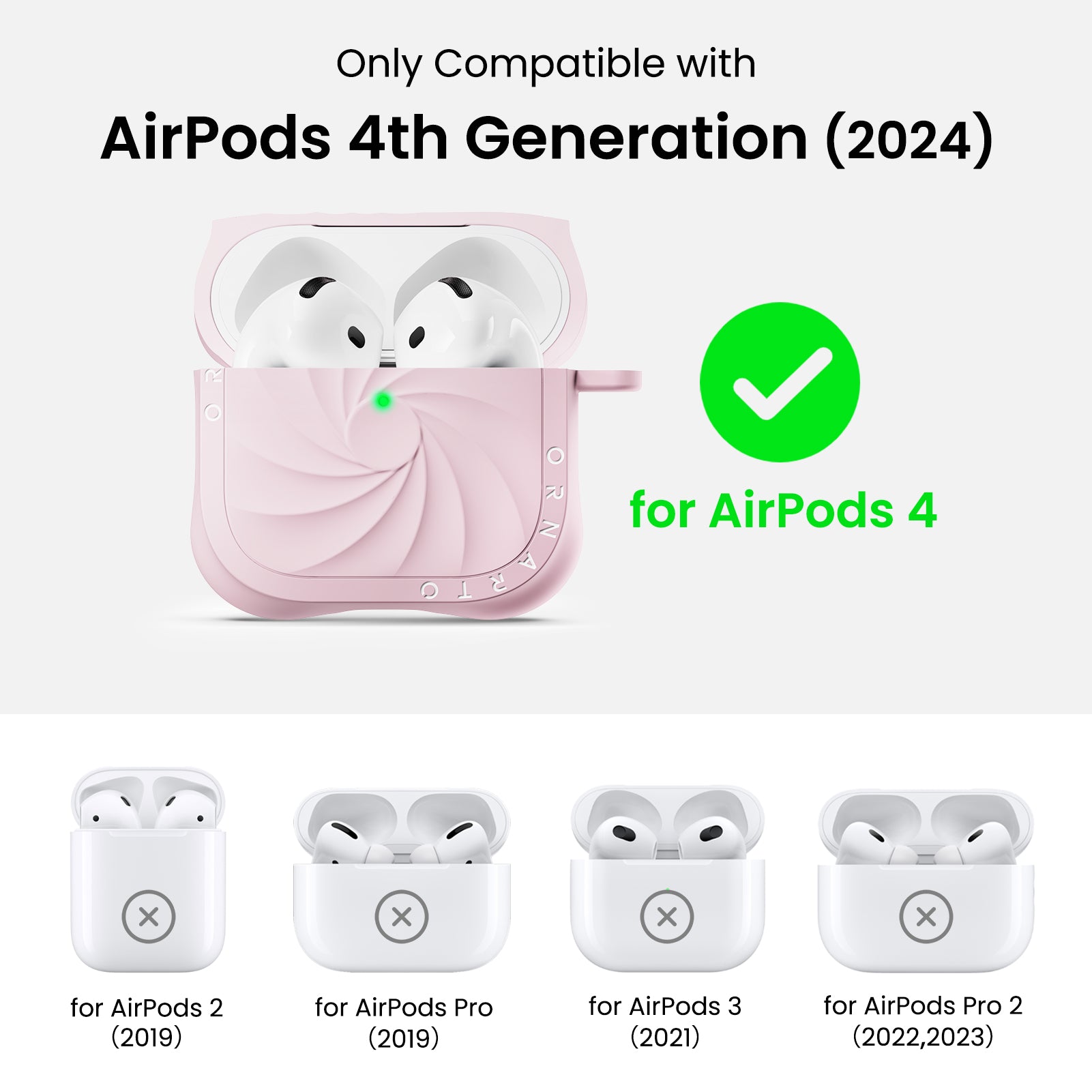 VORTUXE Liquid Silicone AirPods 4 Case