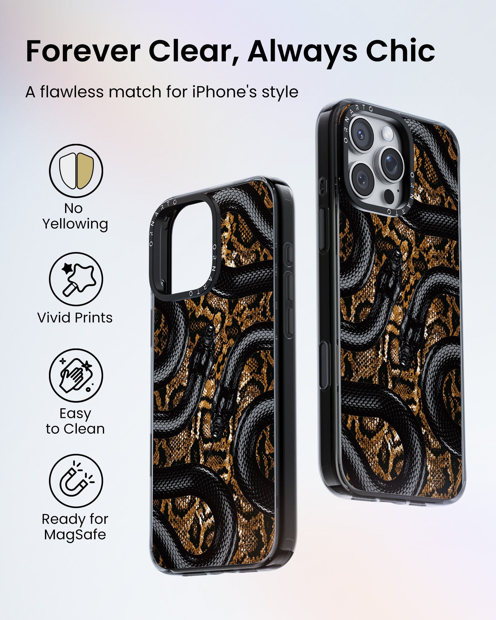 Patterned Clear Cases for iPhone 16 Pro / Pro Max