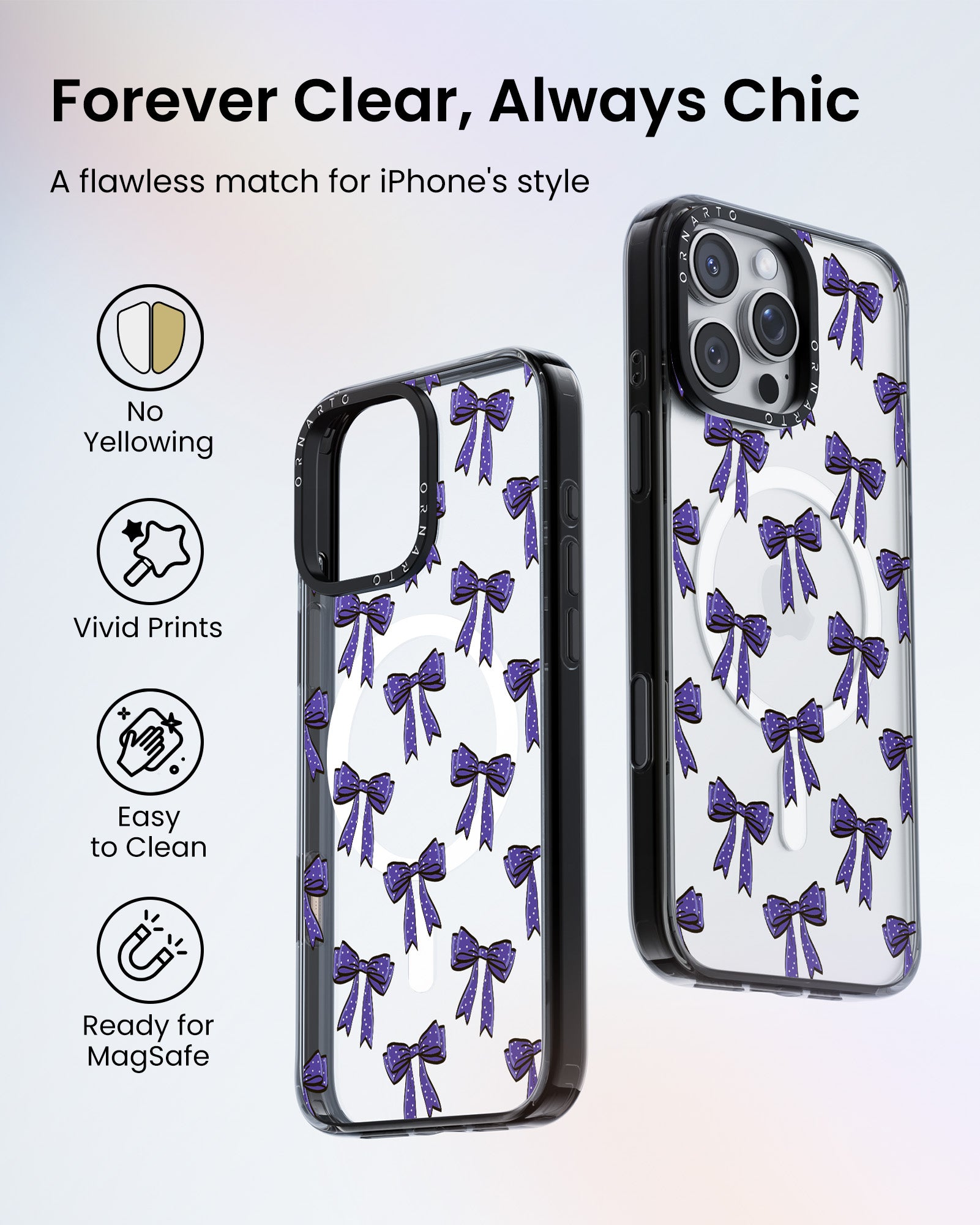 Patterned Clear Cases for iPhone 16 Pro / Pro Max