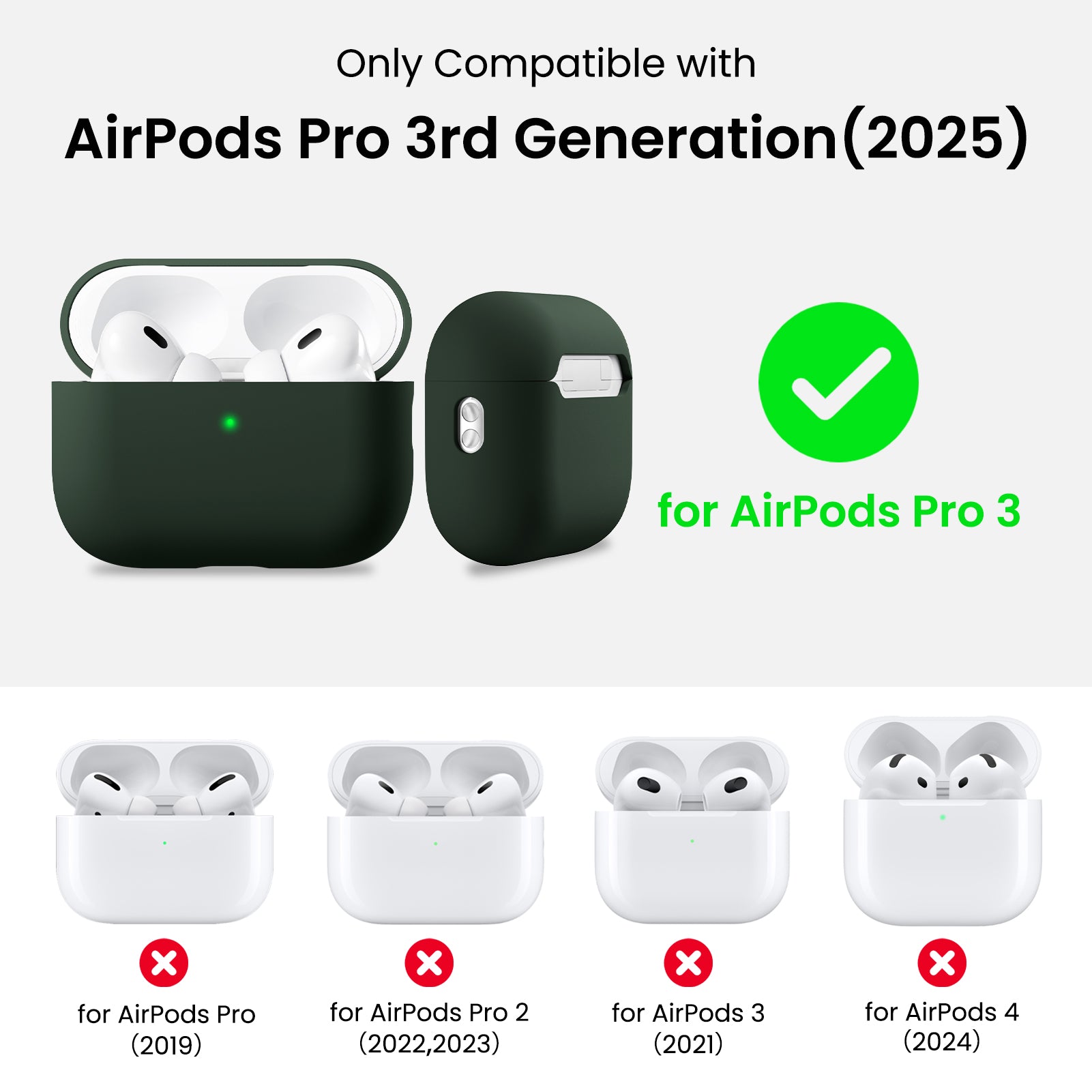 Liquid Silicone AirPods Pro 3 with Lanyard