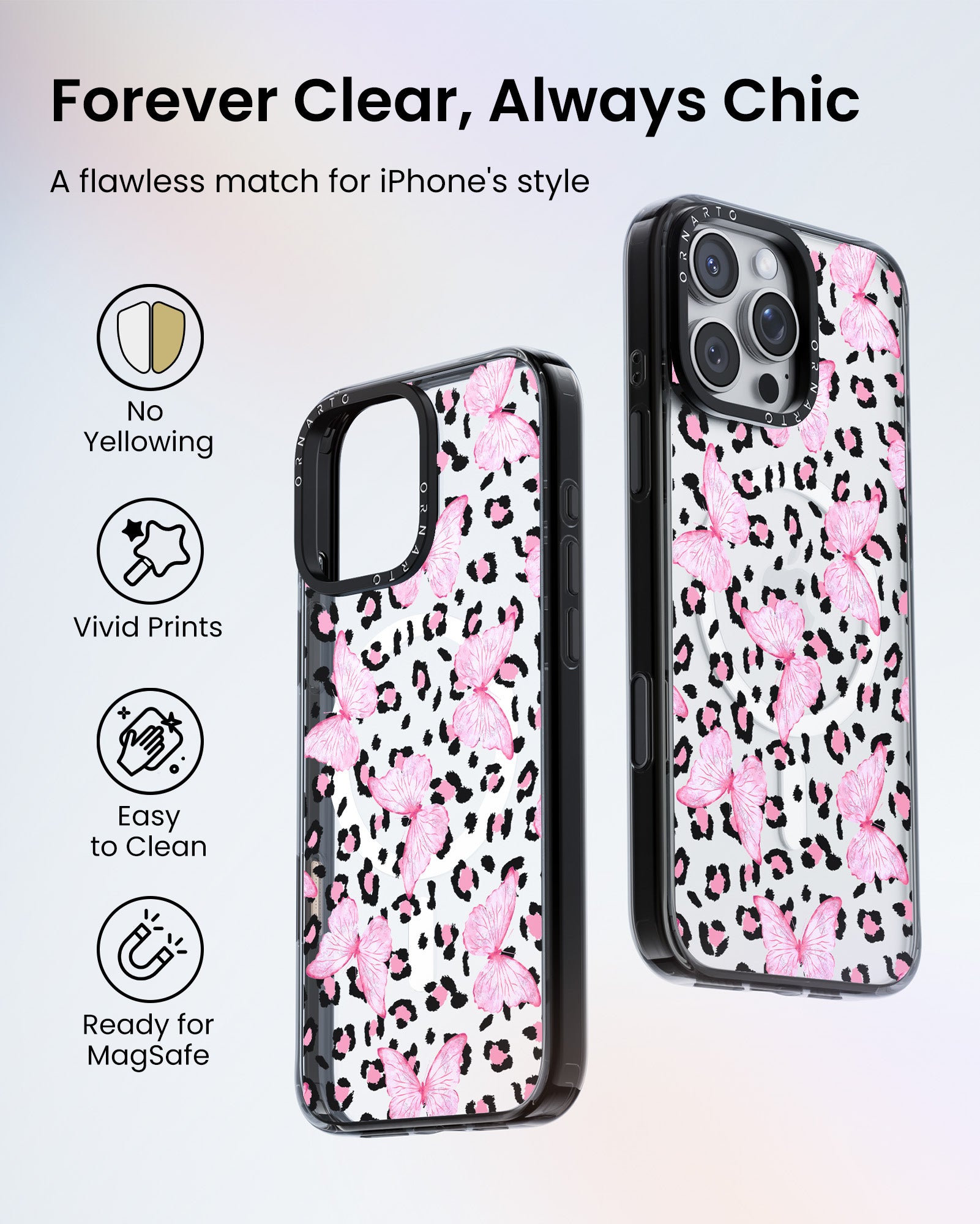 Patterned Clear Cases for iPhone 16 Pro / Pro Max