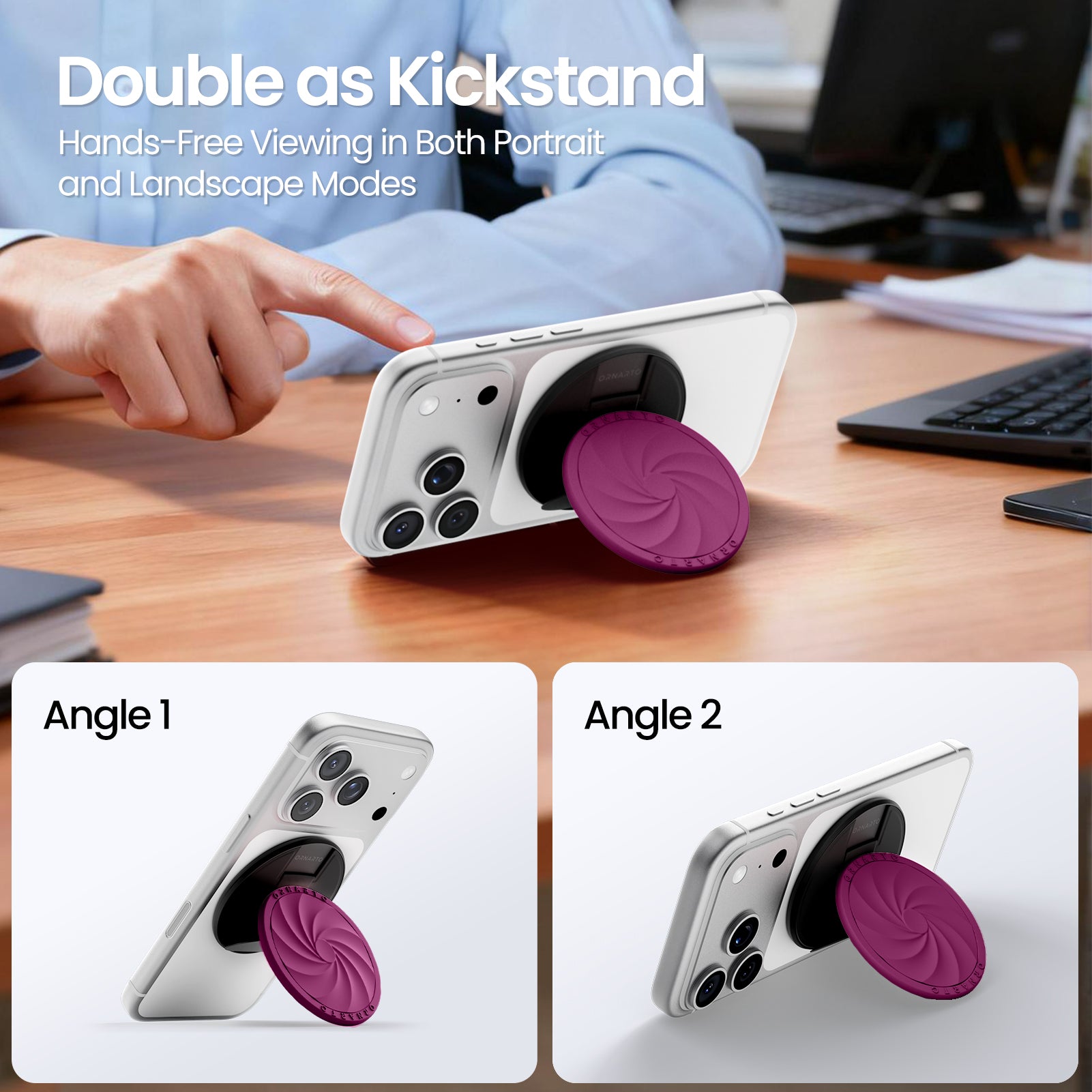 Vortuxe MagSafe Grip Stand for Phone Case