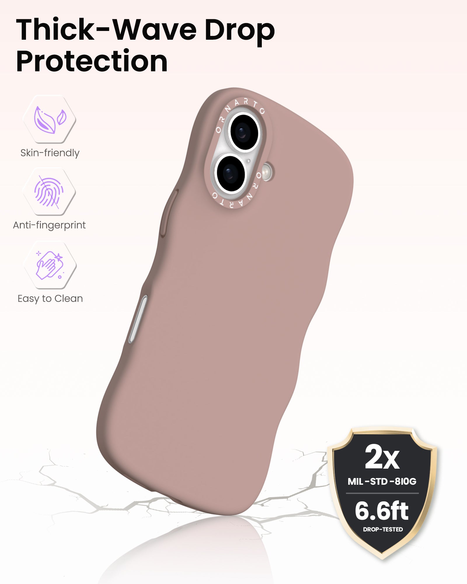 Wavy Liquid Silicone for iPhone 17 Series