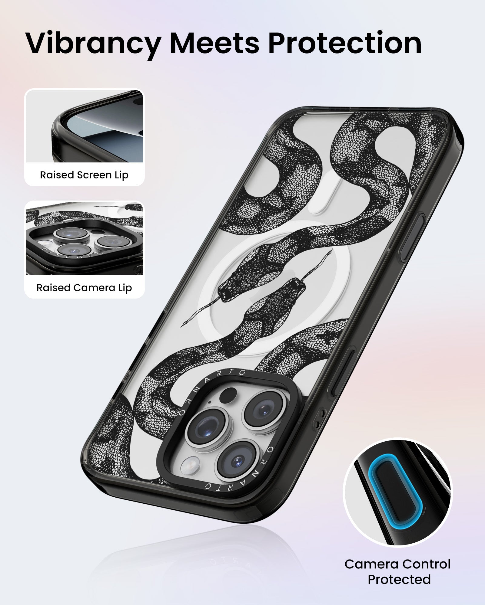 Patterned Clear Cases for iPhone 16 Pro / Pro Max