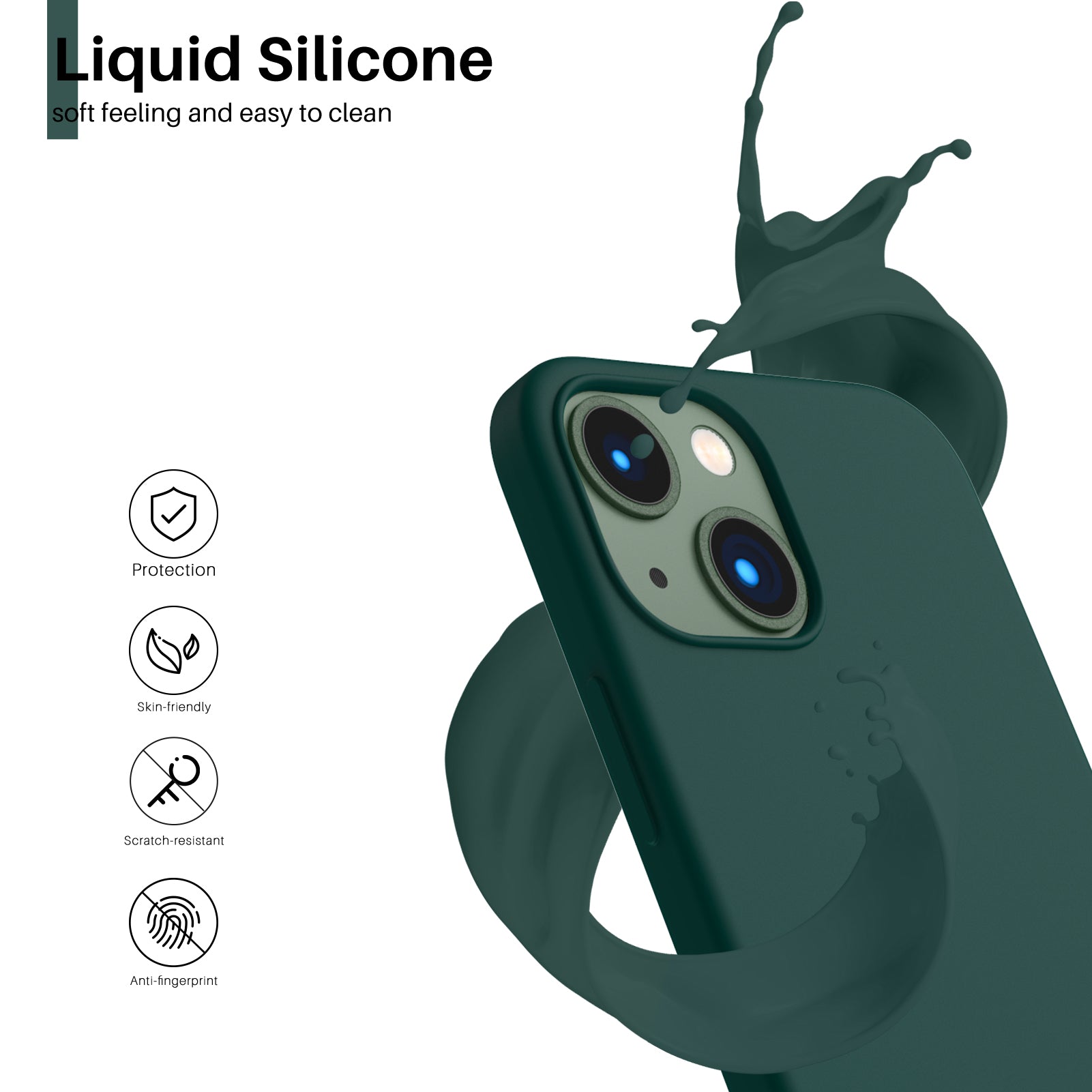 Liquid Silicone Case for iPhone 13 mini