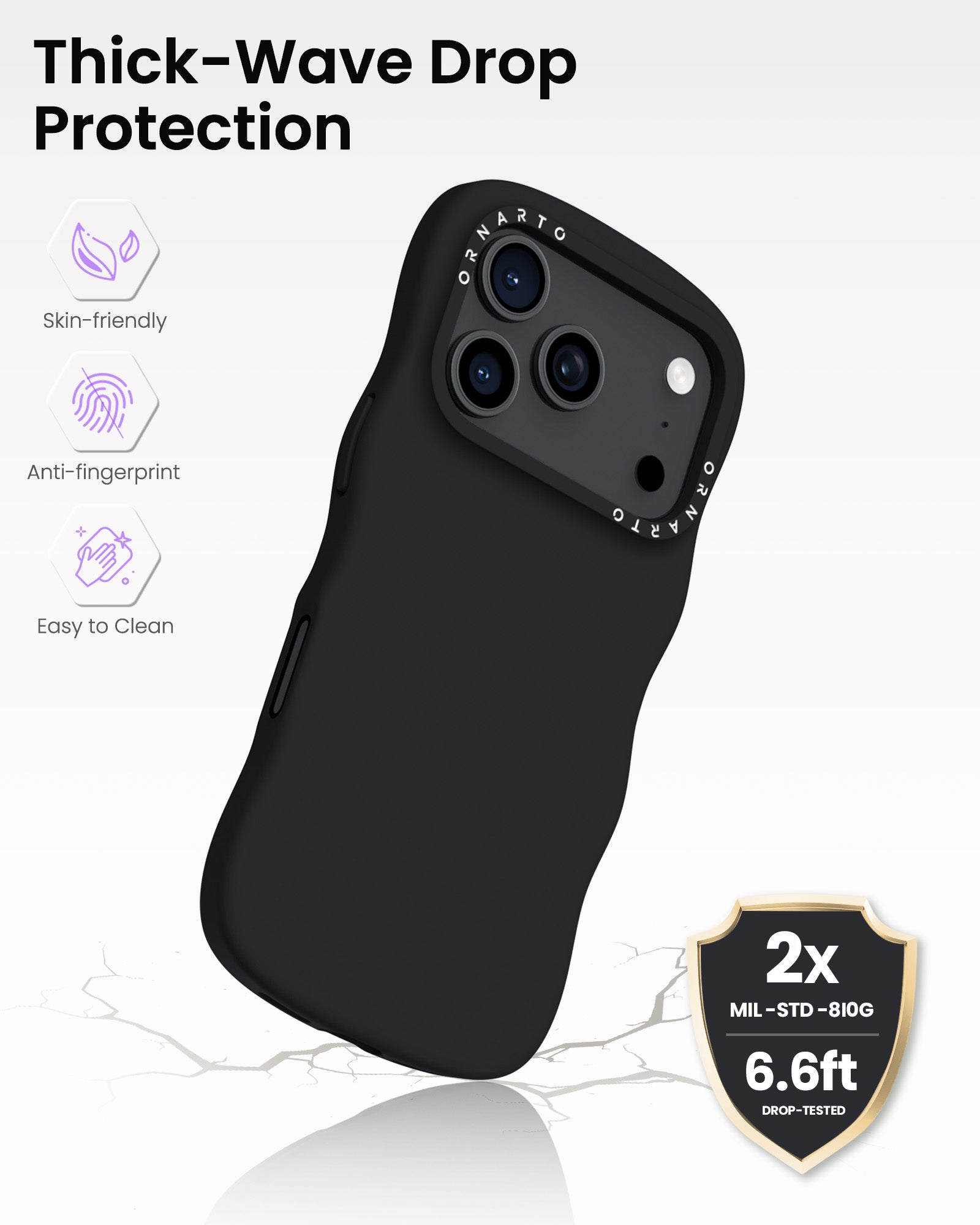 Wavy Liquid Silicone for iPhone 17 Series