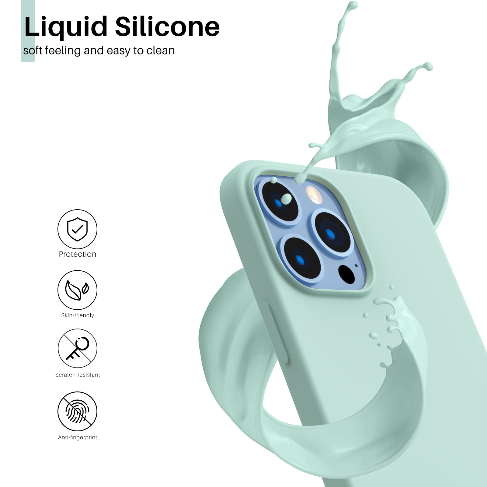Liquid Silicone Case for iPhone 13 Pro Max