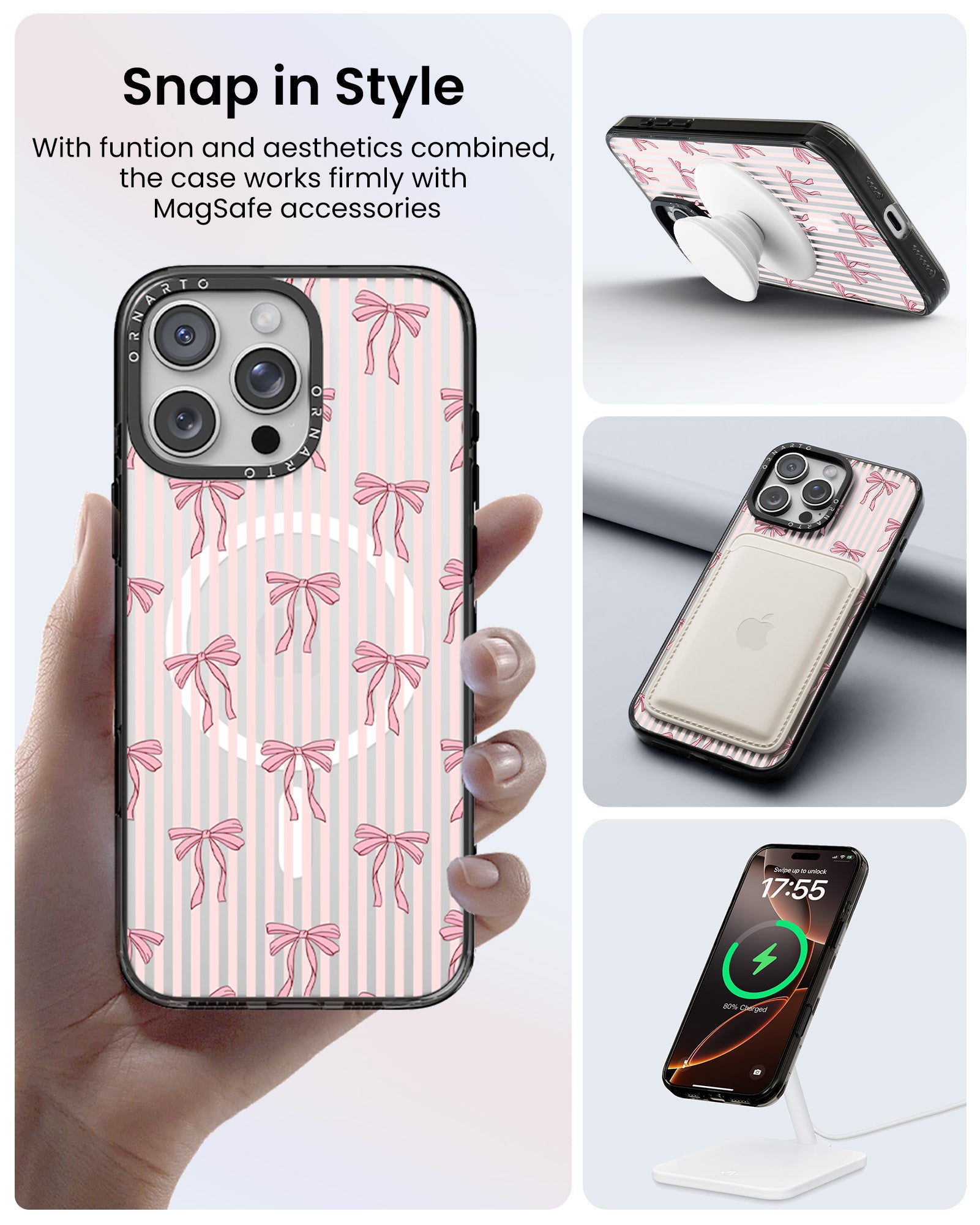 Patterned Clear Cases for iPhone 16 Pro / Pro Max