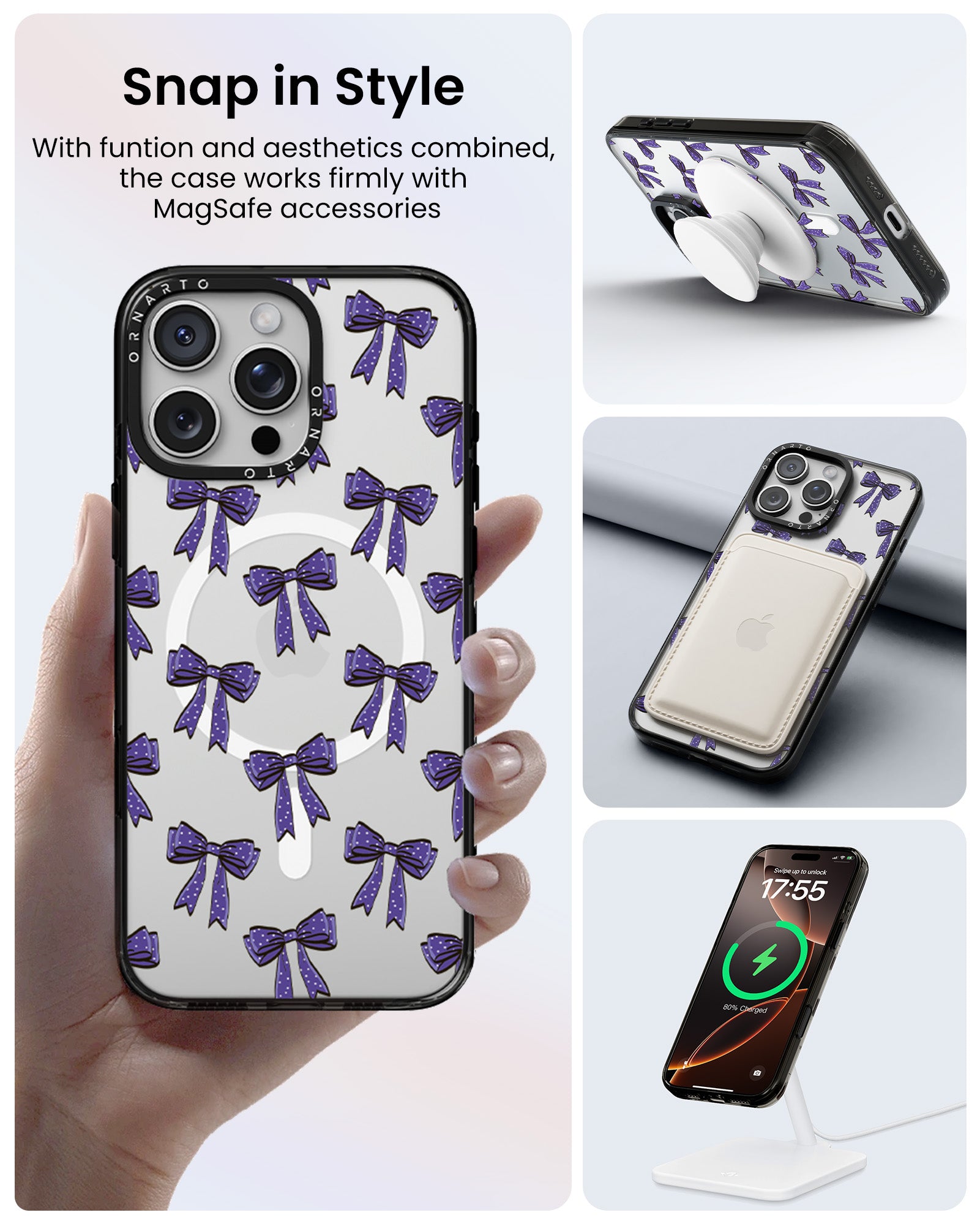 Patterned Clear Cases for iPhone 16 Pro / Pro Max