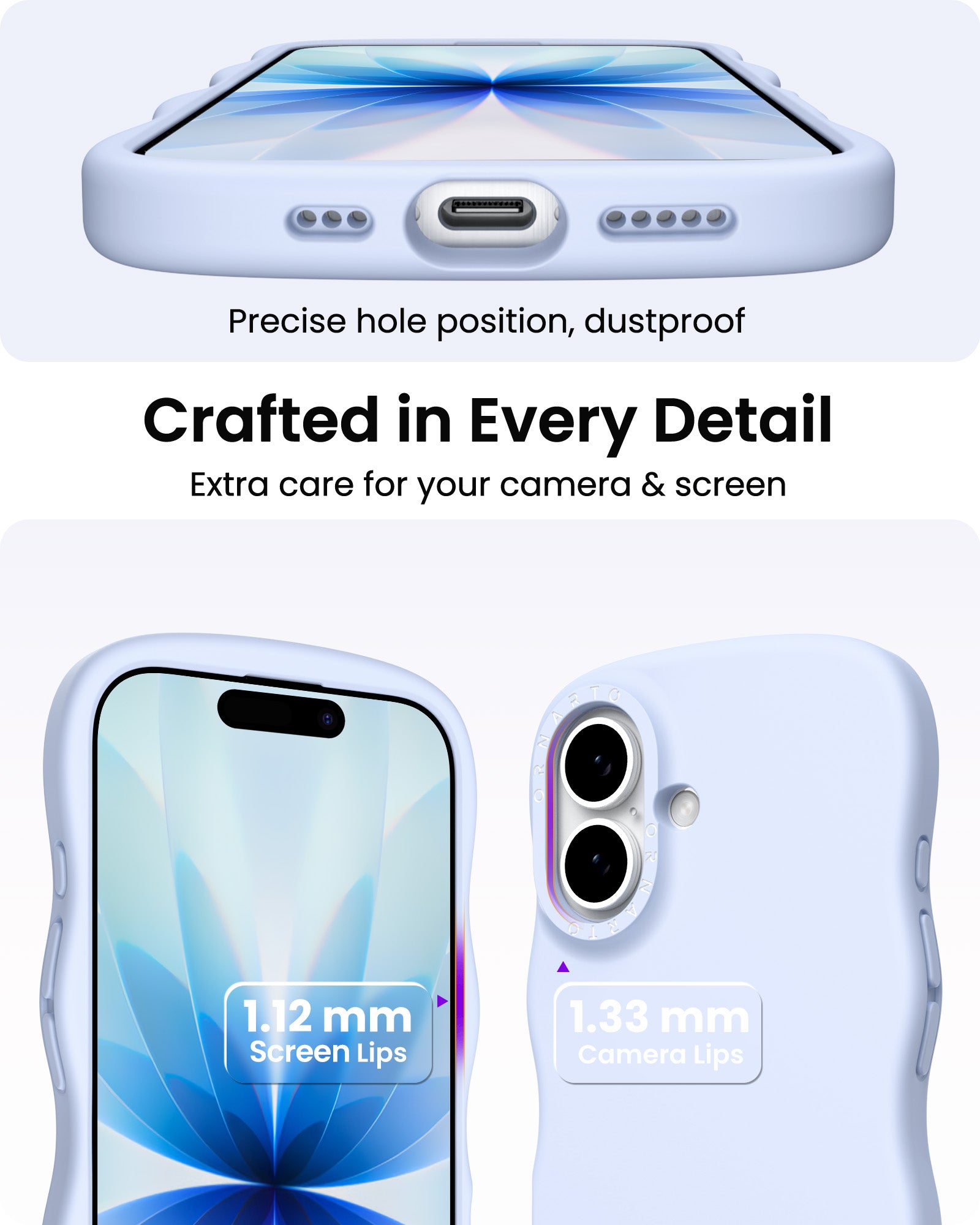 Wavy Liquid Silicone for iPhone 17 Series
