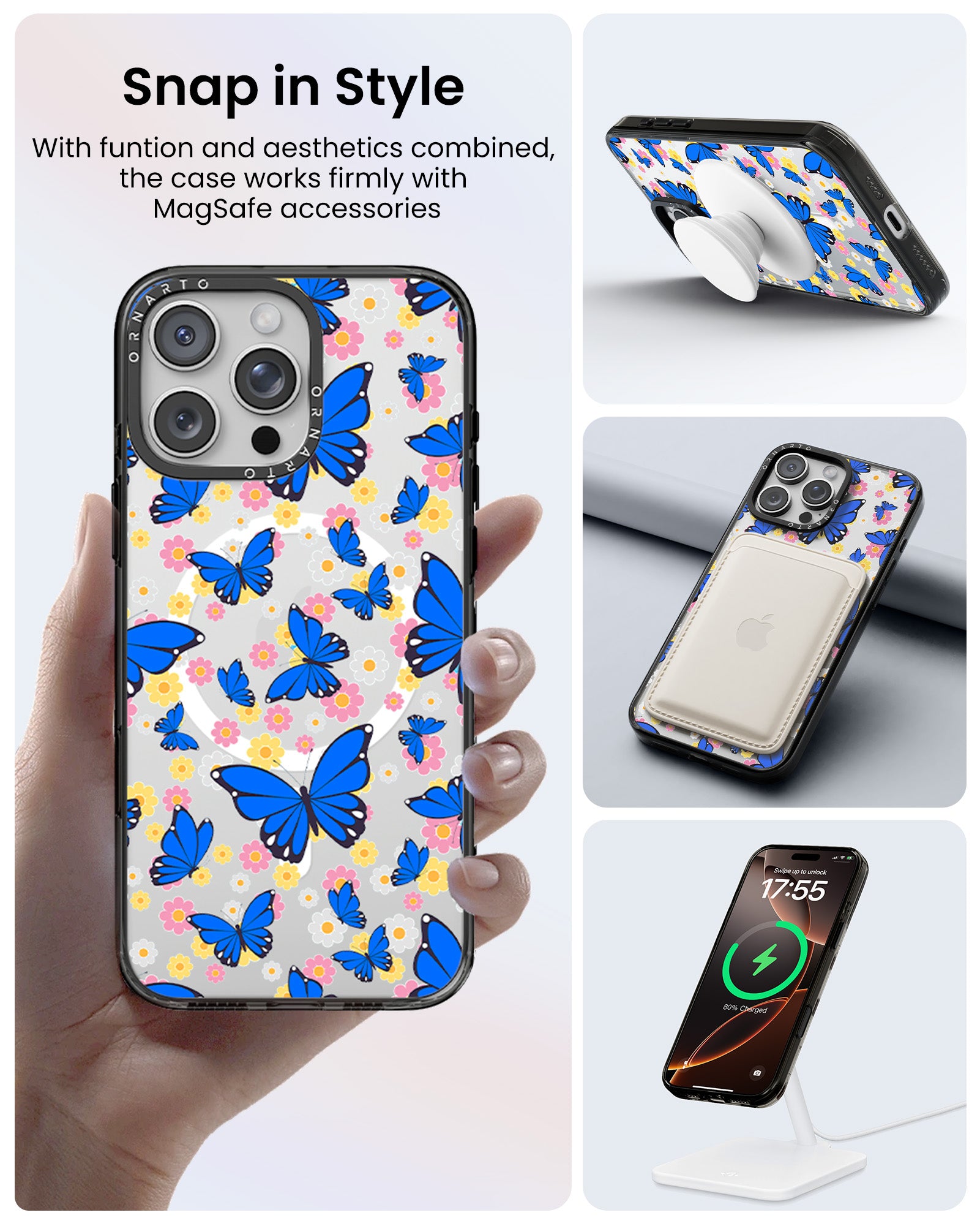 Patterned Clear Cases for iPhone 16 Pro / Pro Max