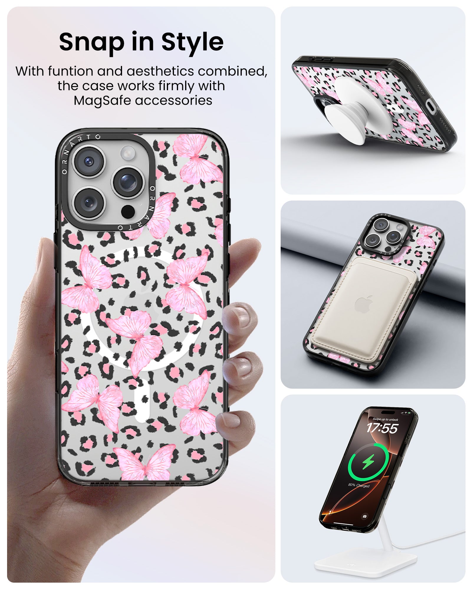 Patterned Clear Cases for iPhone 16 Pro / Pro Max