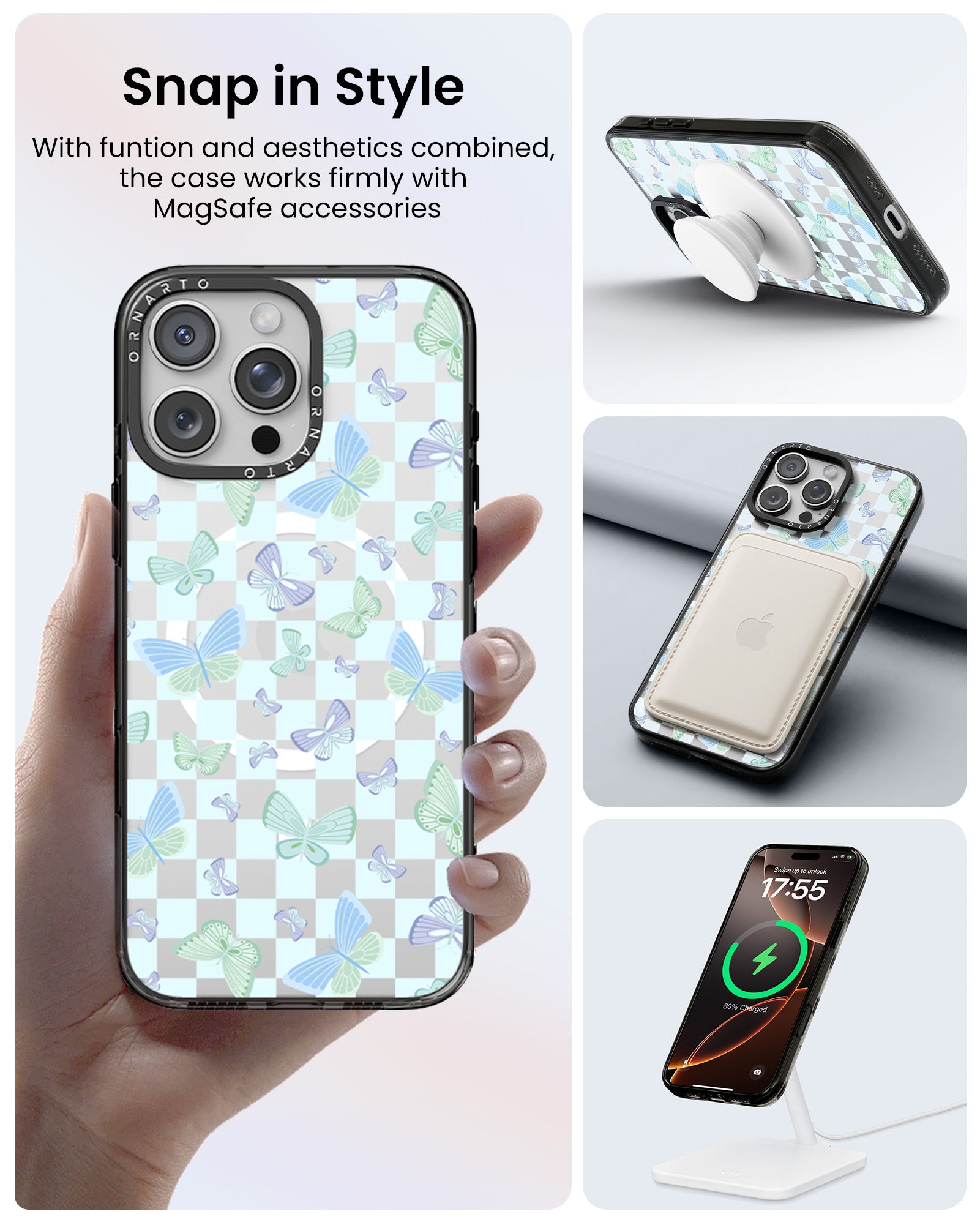 Patterned Clear Cases for iPhone 16 Pro / Pro Max