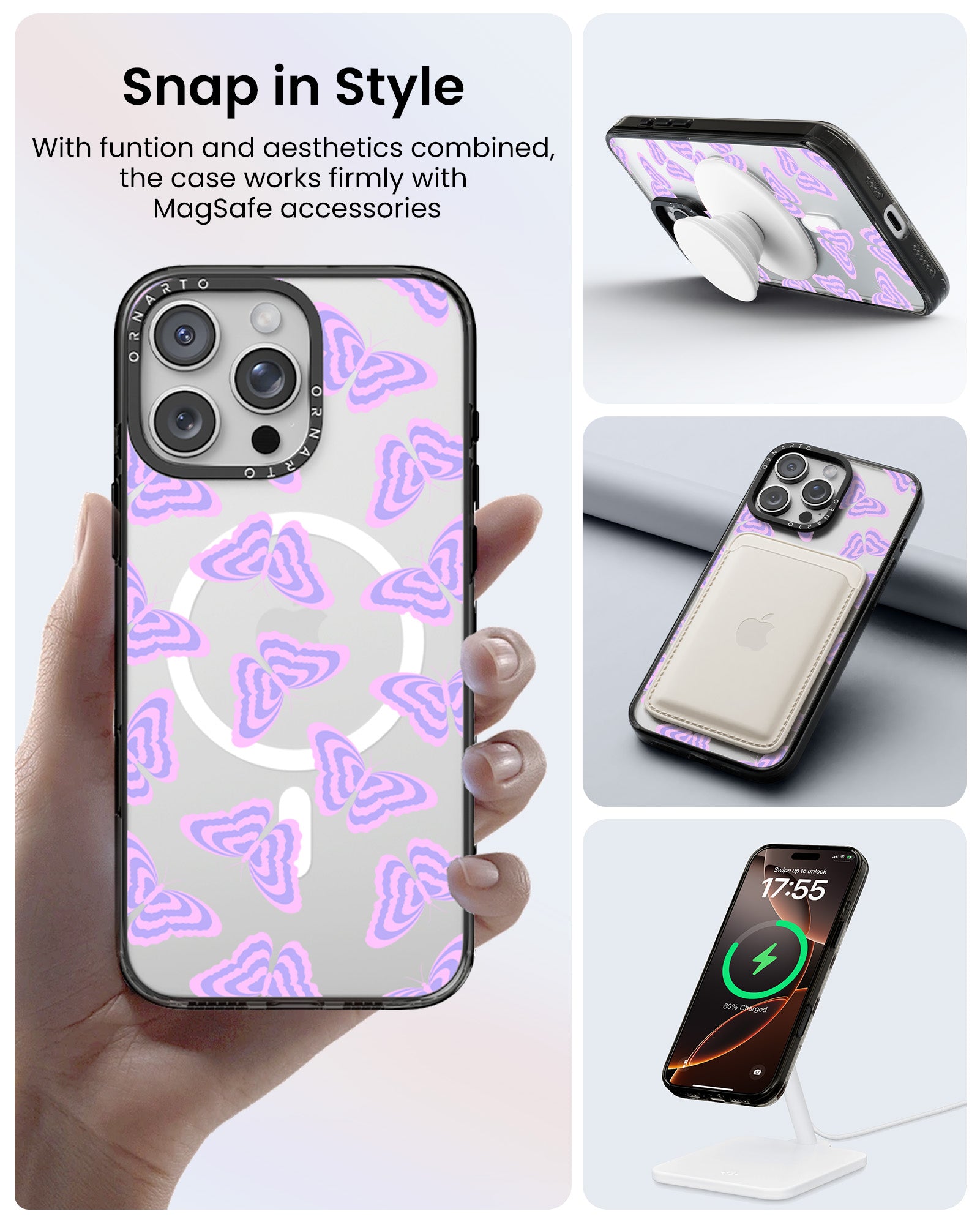 Patterned Clear Cases for iPhone 16 Pro / Pro Max