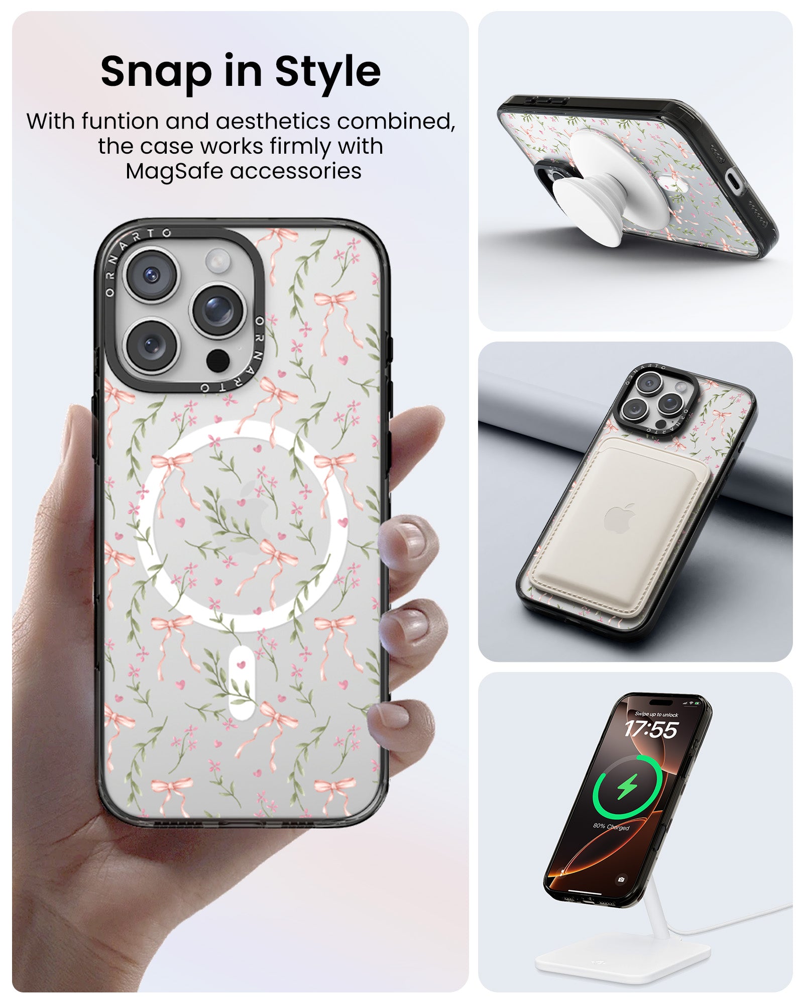 Patterned Clear Cases for iPhone 16 Pro / Pro Max